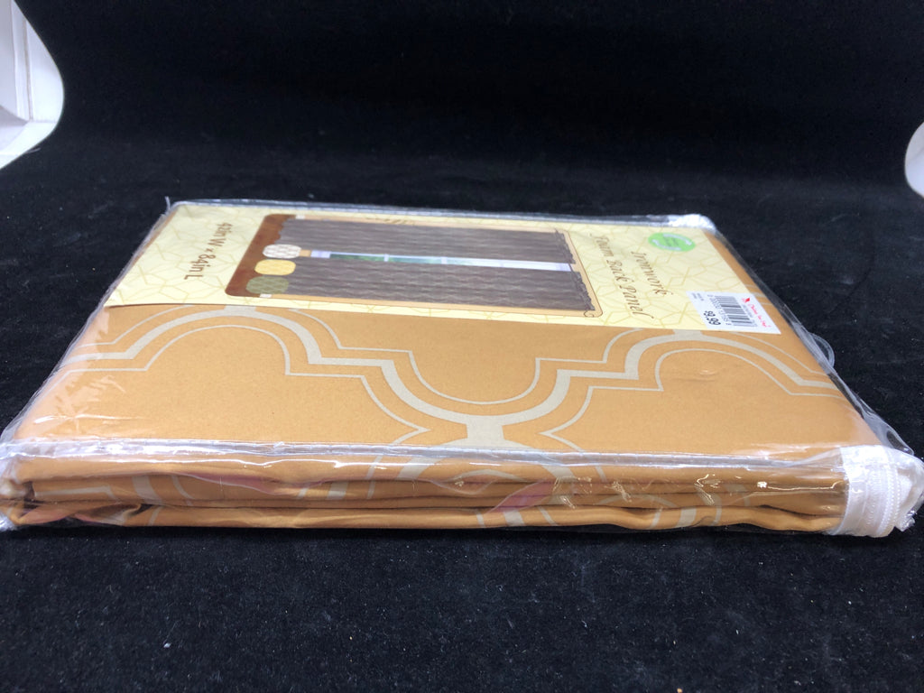 NIP BURNT YELLOW FOAM BACK PANEL IRONWORK.