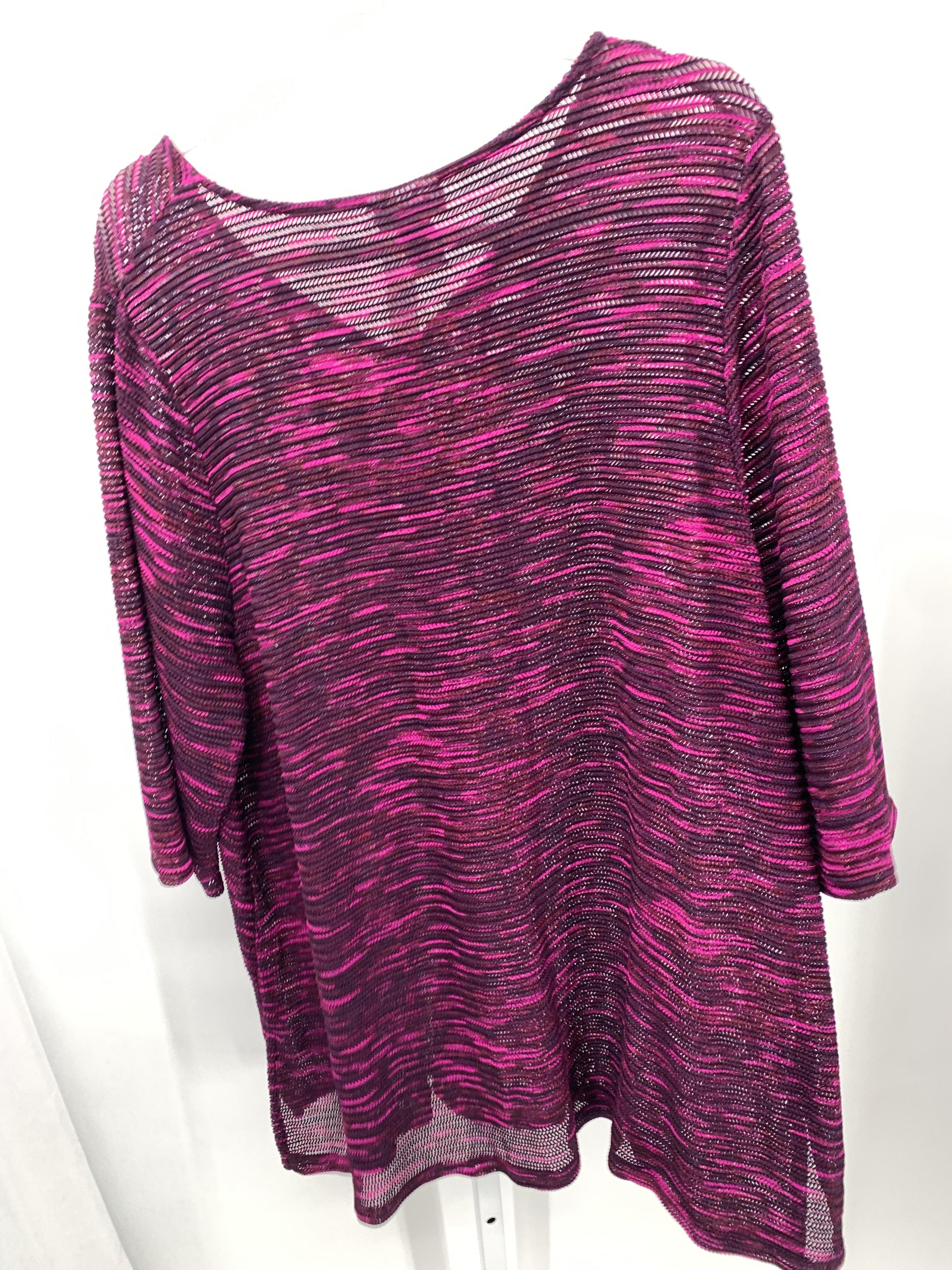 Catherine Size 1X Womens 3/4 Sleeve Sweater