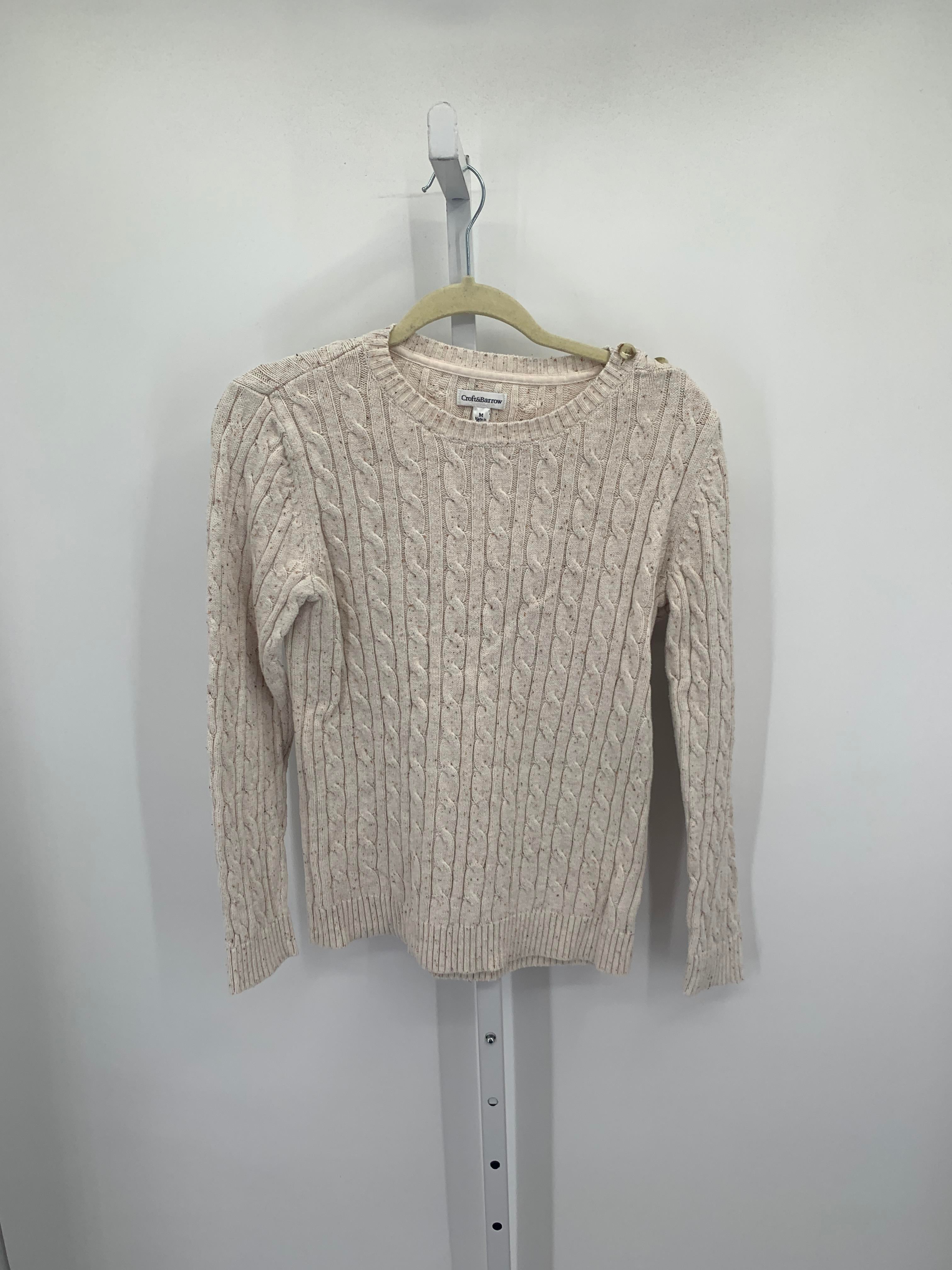 Croft & Barrow Size Medium Misses Long Slv Sweater