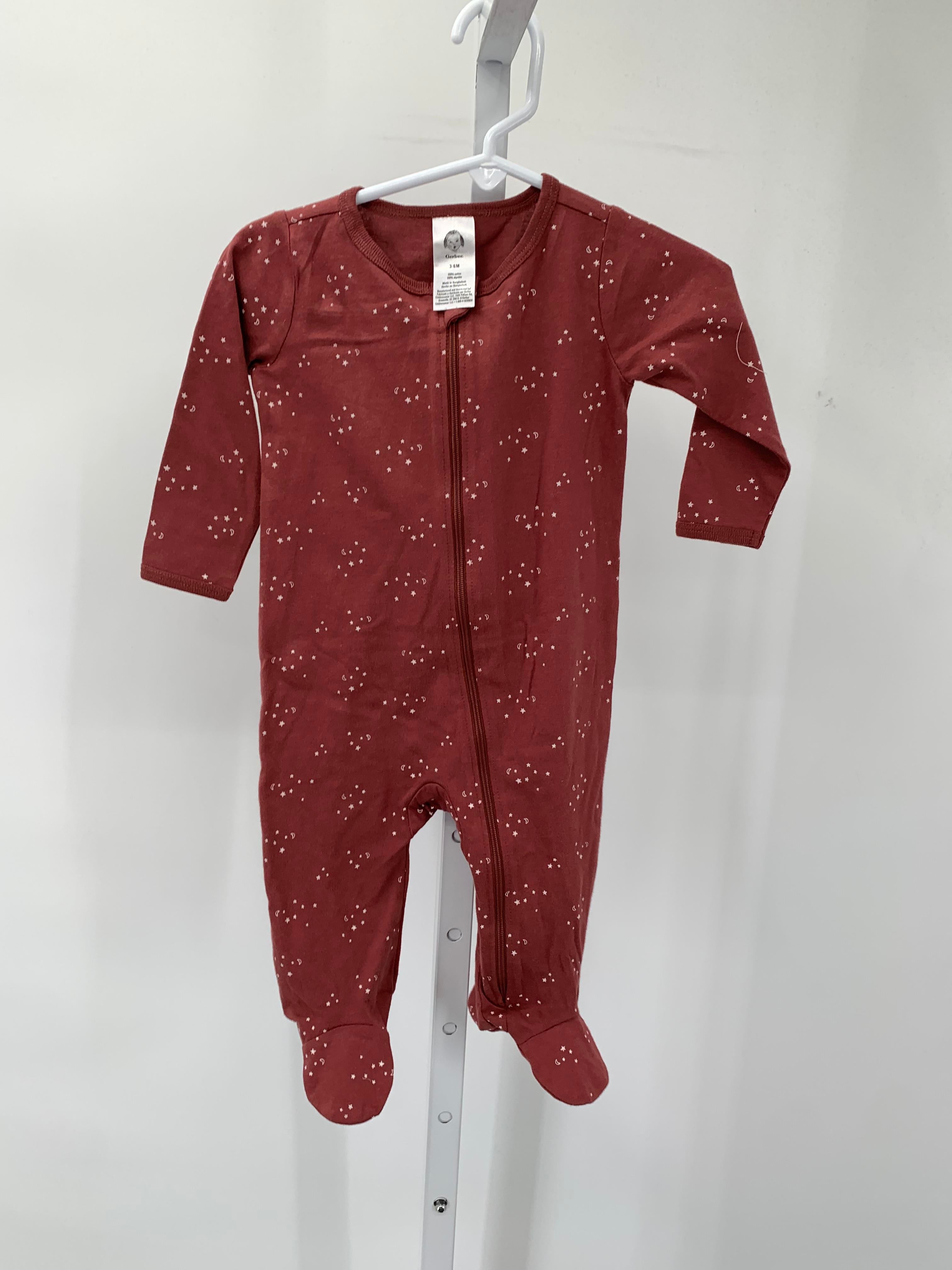 Gerry Size 3-6 Months Girls Long Slv. Romper