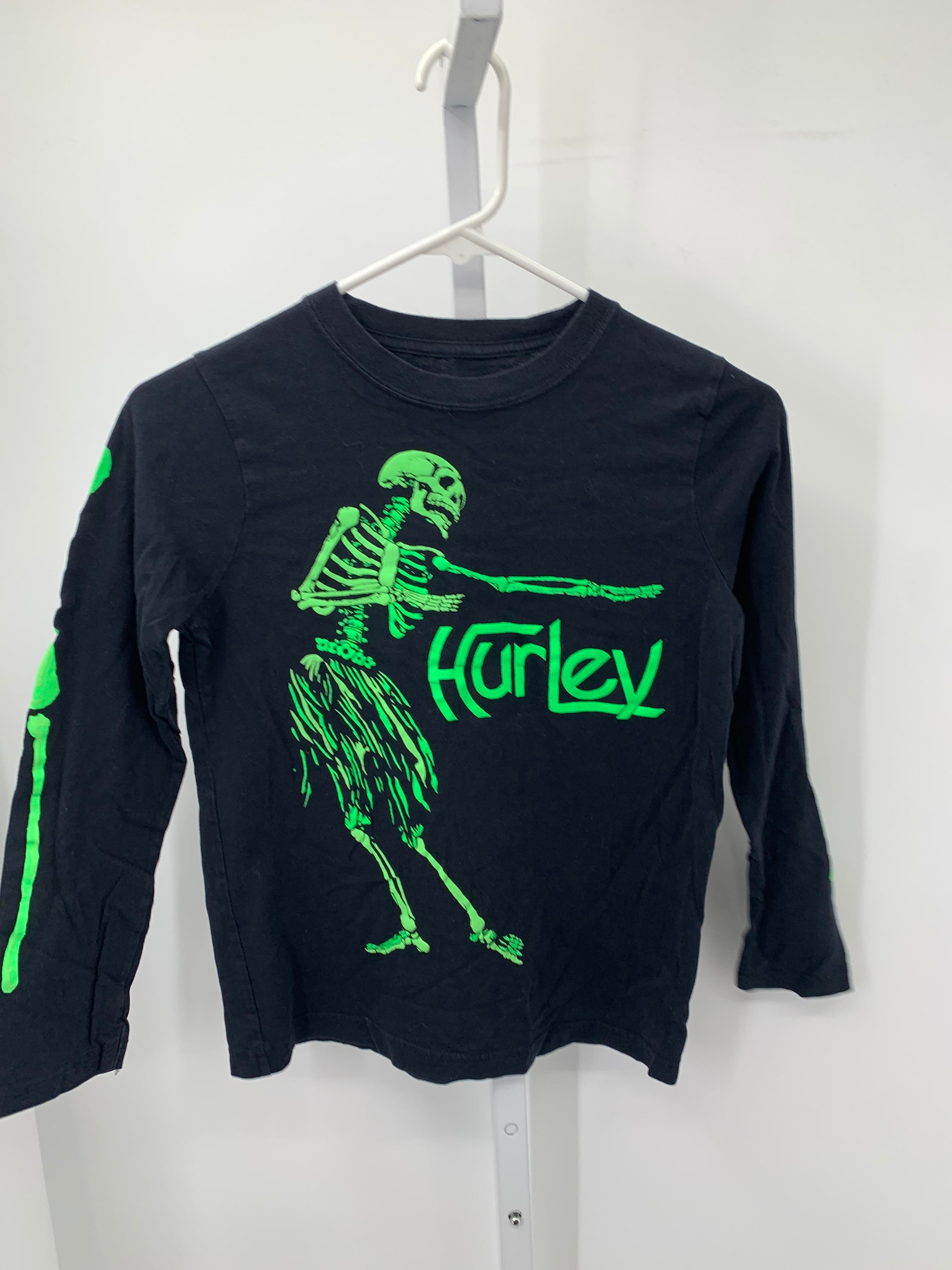 LONG SLV SHIRT GREEN SKELETON