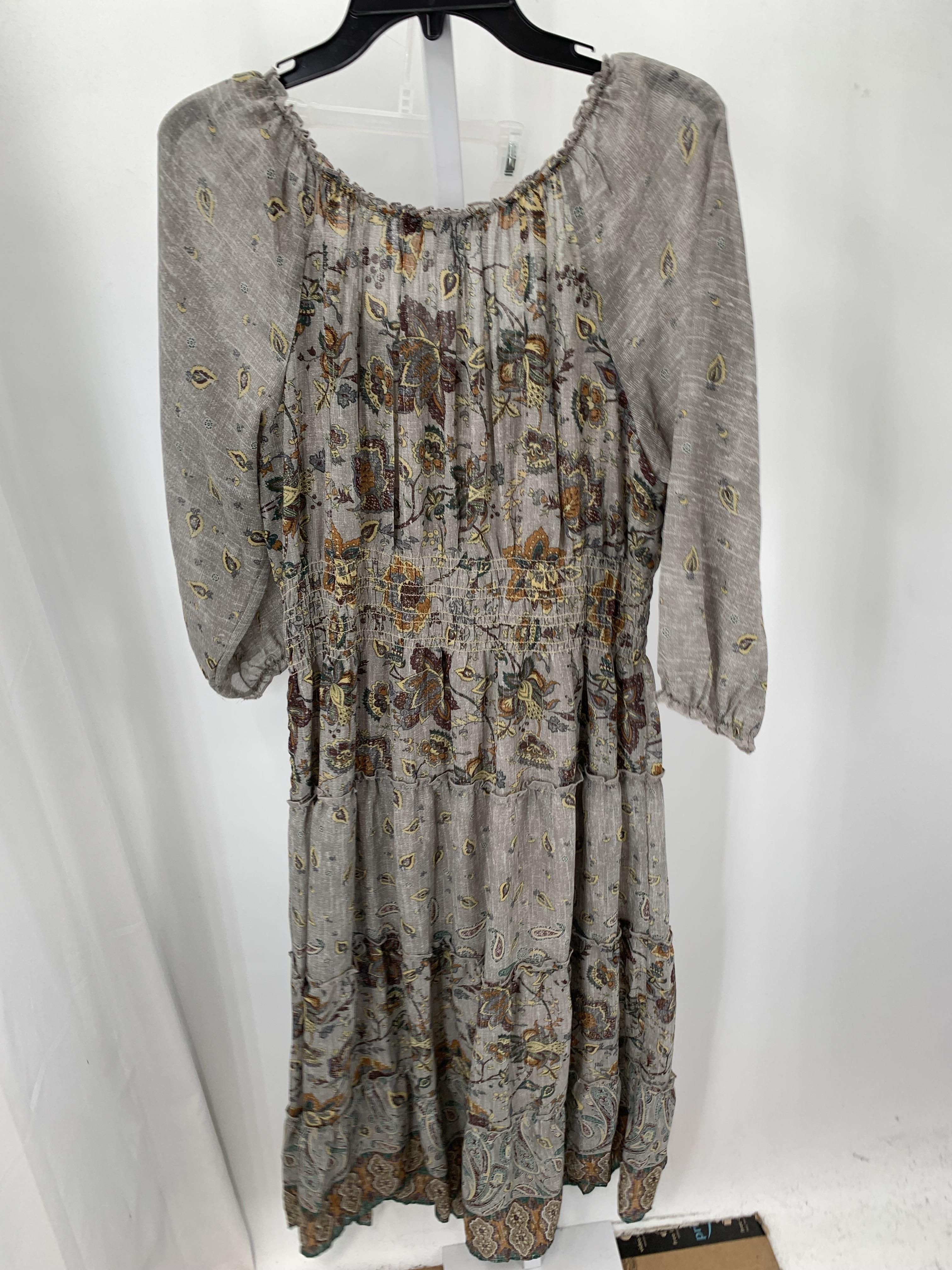 Size 2X Womens 3/4 Sleeve Dress