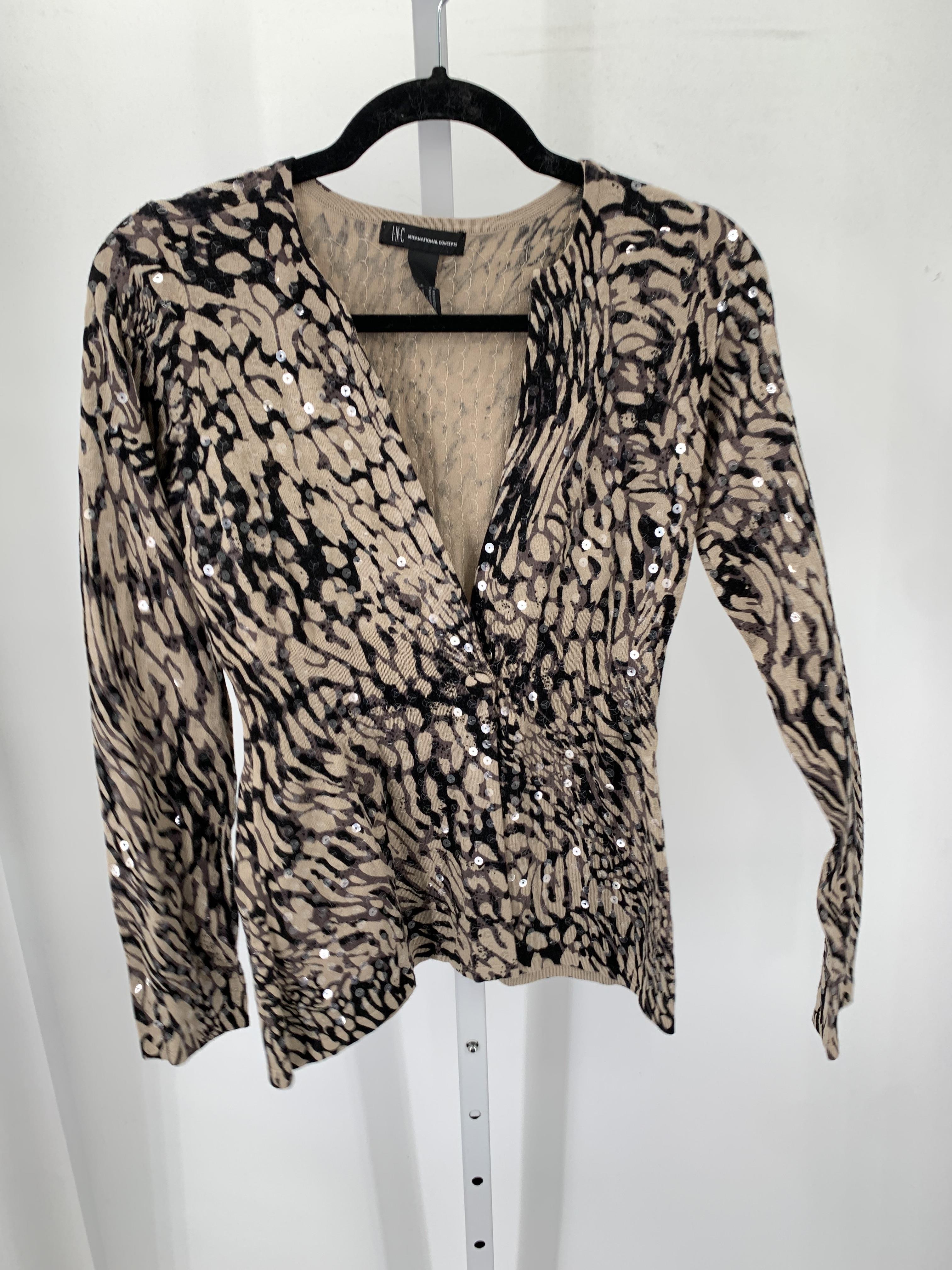 INC Size Small Misses Long Slv Sweater