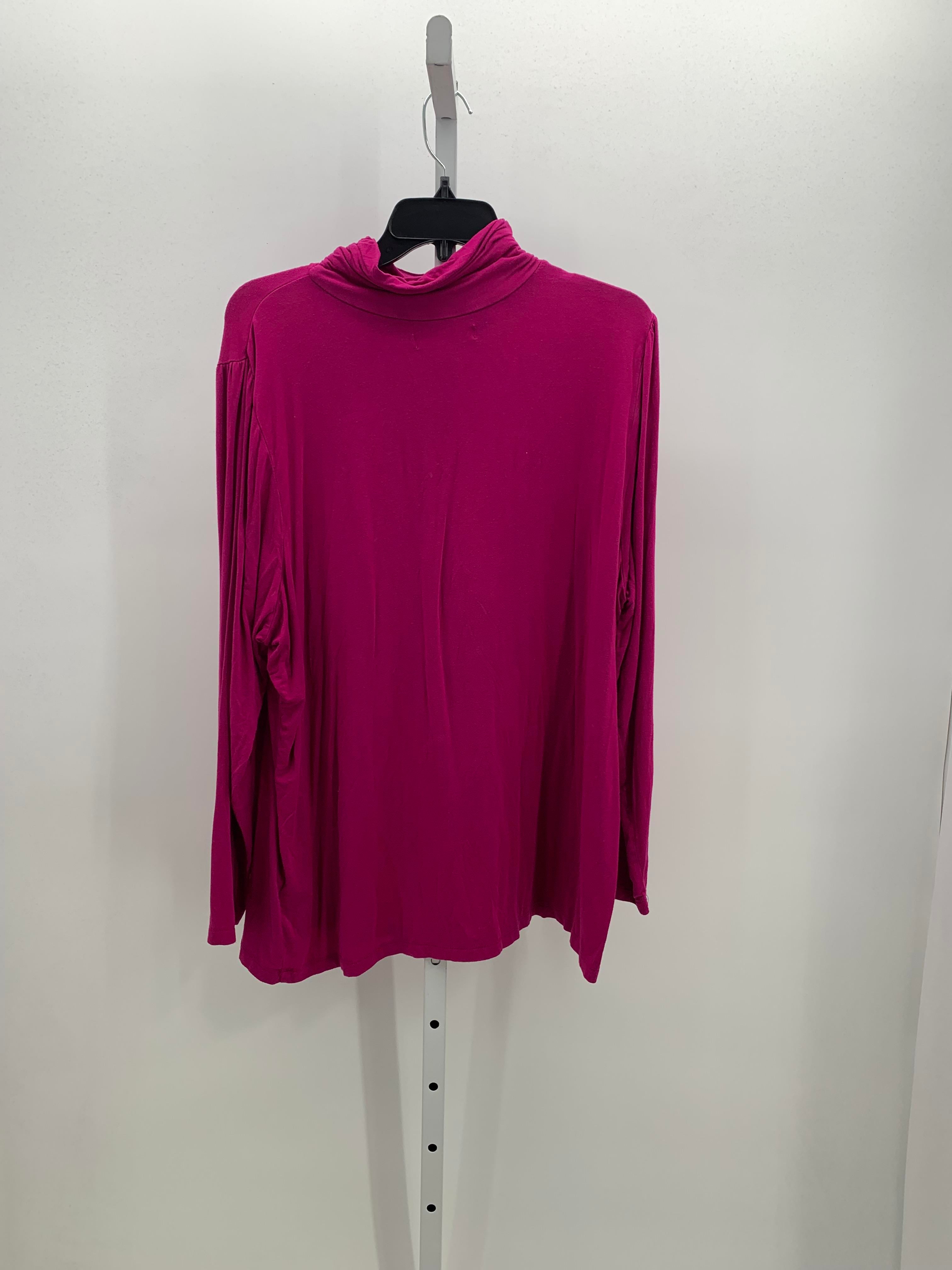 August Silk Size 3X Womens Long Sleeve Shirt