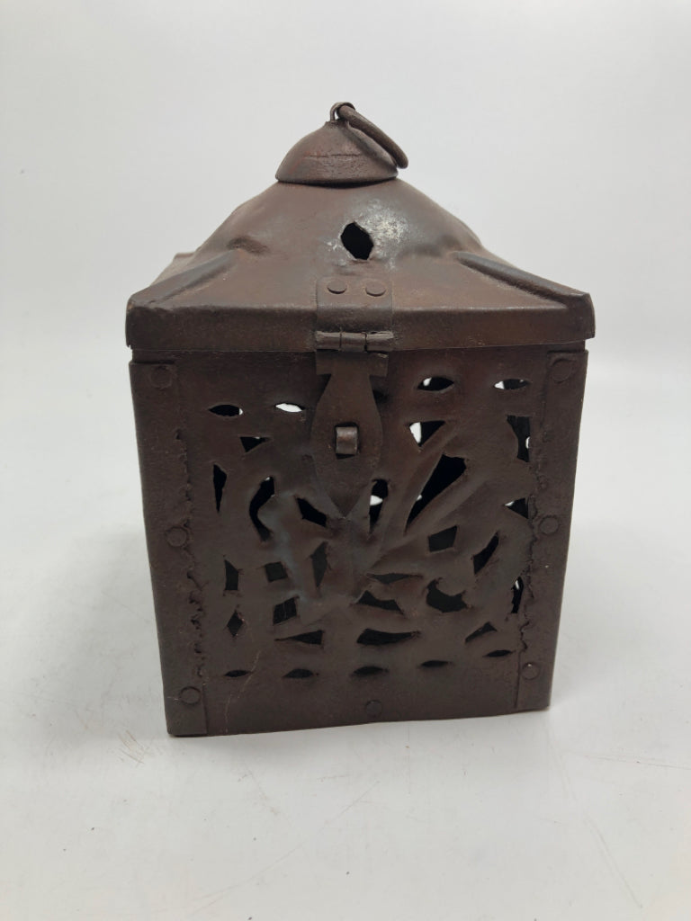 RUSTIC CANDLE LANTERN.