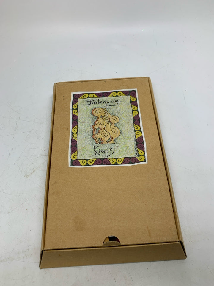 IN BOX BALANCING DUCKS PUZZLE MADE IN NEW ZEALAND.