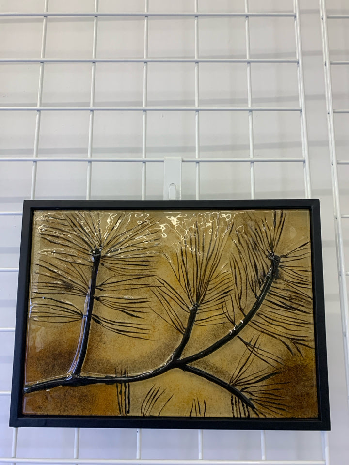 HEAVY METAL AND RESIN TREE PAINTING.