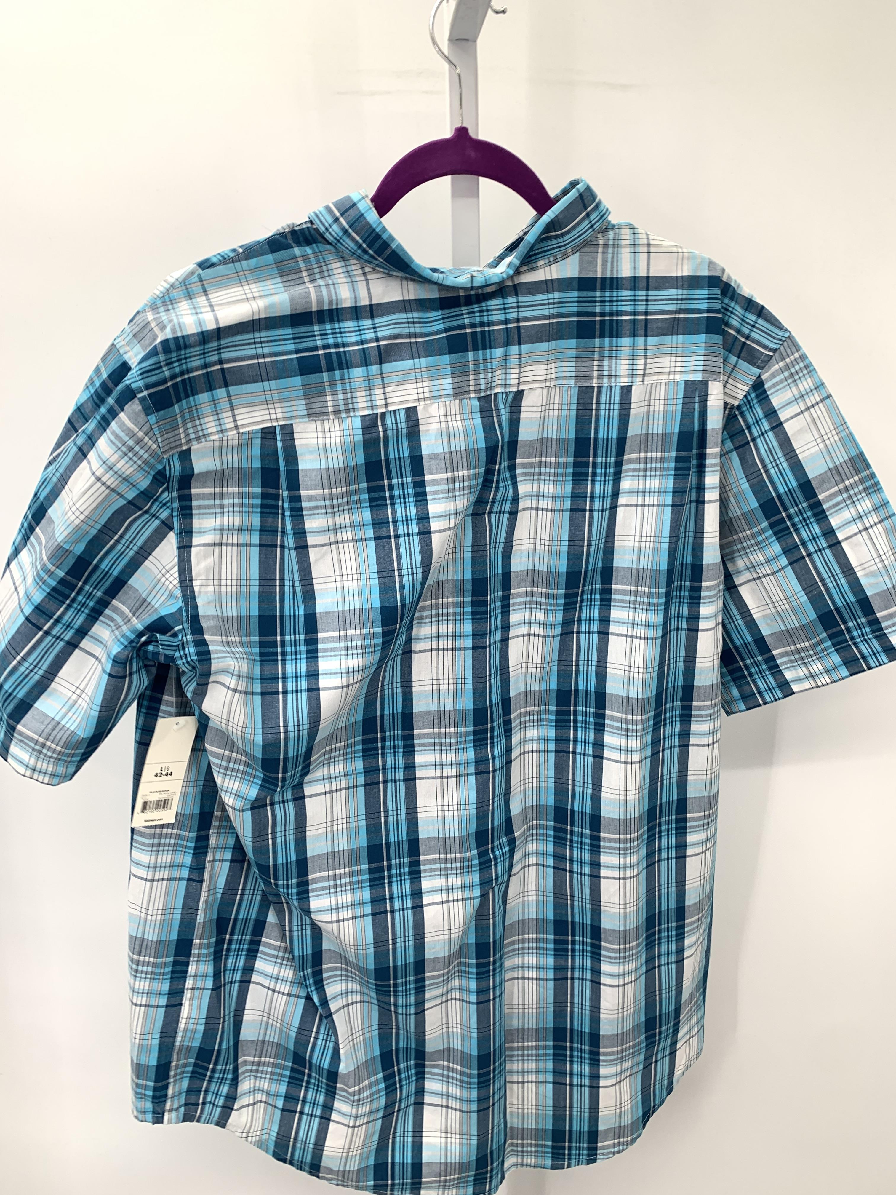 NEW PLAID BTN DOWN