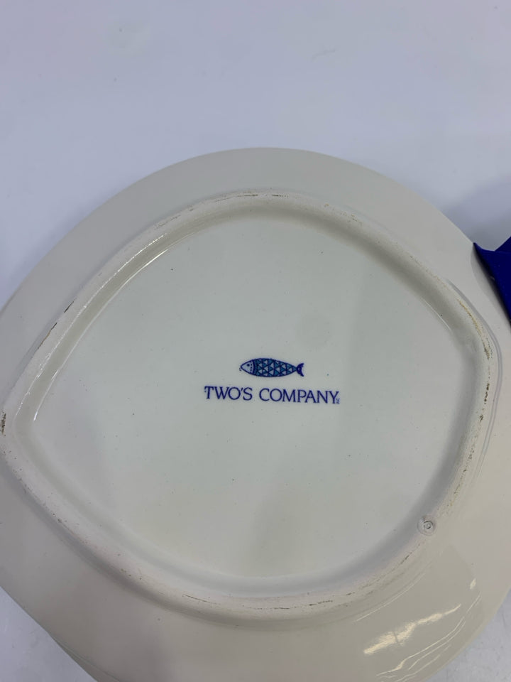 NWT 4 BLUE PONTUS FISH PLATES.