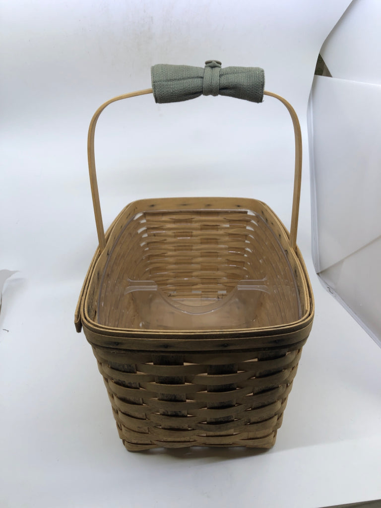 2000 HANDLE BASKET, PROTECTOR & GREEN HANDLE WRAP.