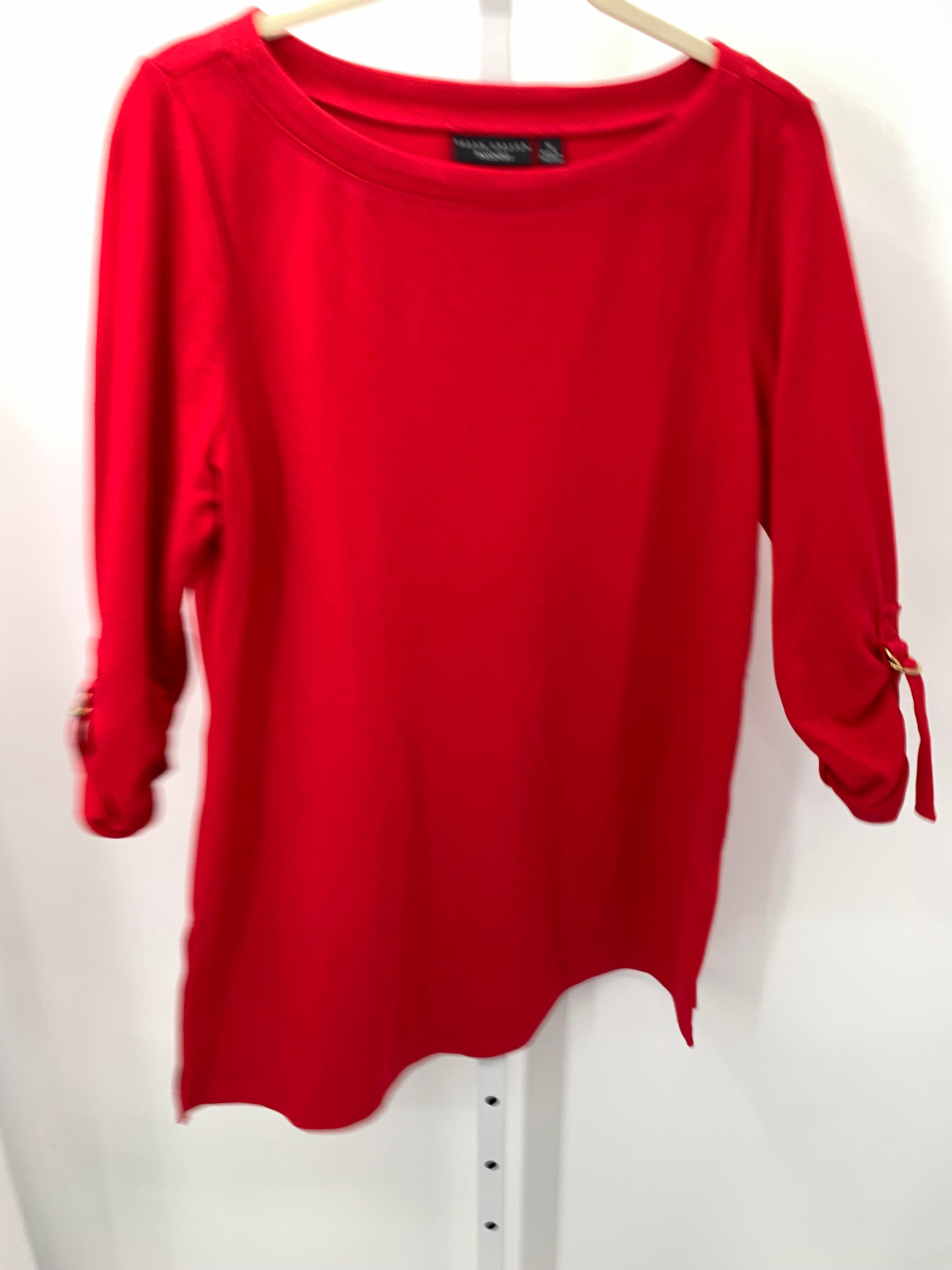 Susan Graver Size Medium Misses 3/4 Sleeve Shirt