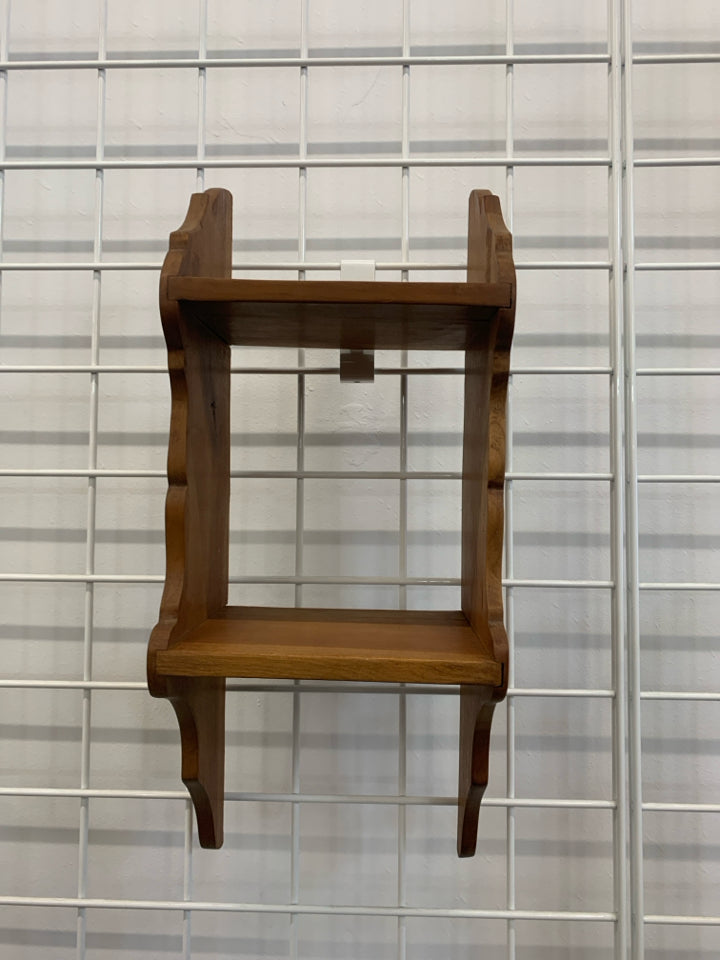2 TIER WOOD SHELF.