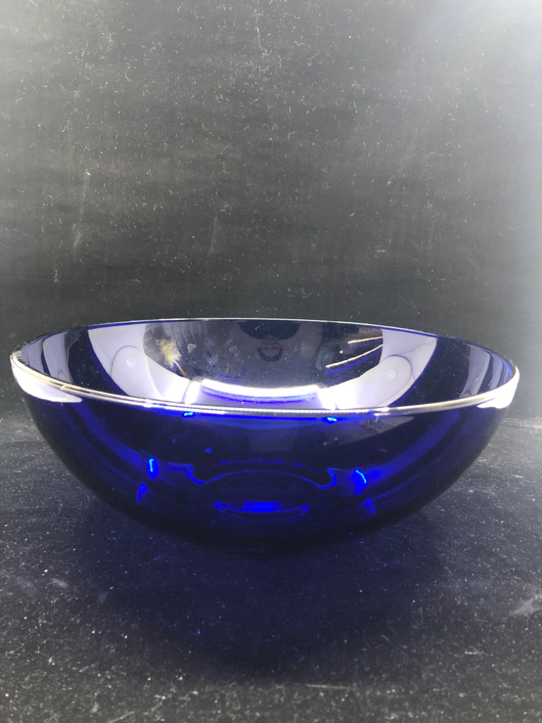 COBALT BLUE SERVING BOWL.