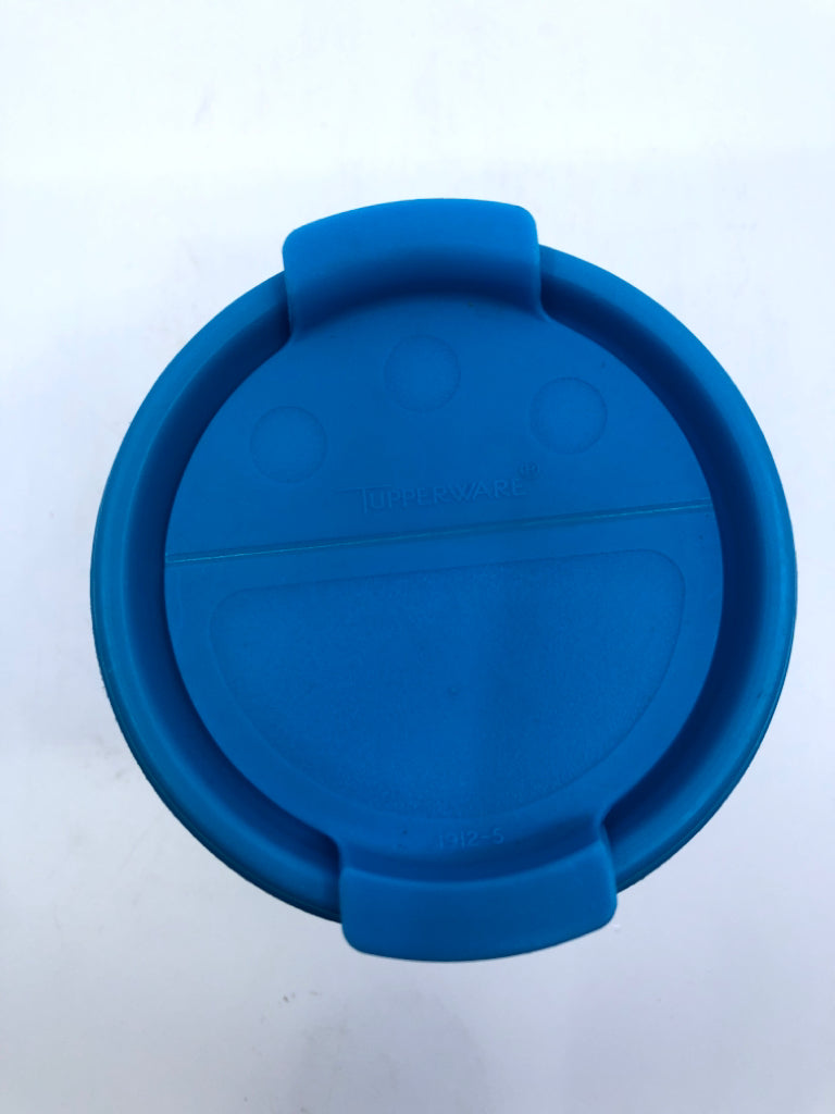 TUPPERWARE GRATED CHEESE CONTAINER BLUE LID.