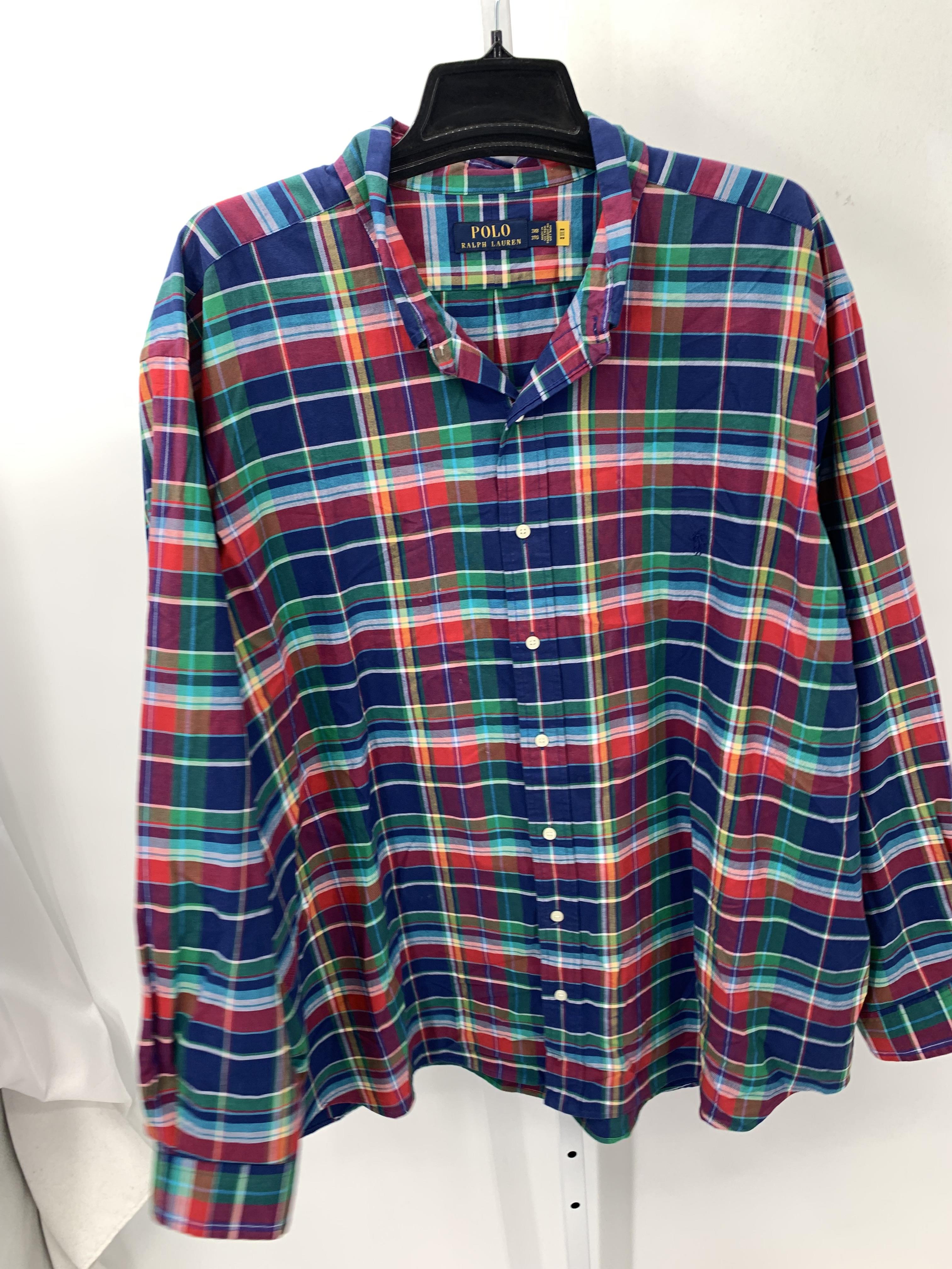 PLAID BTN DOWN