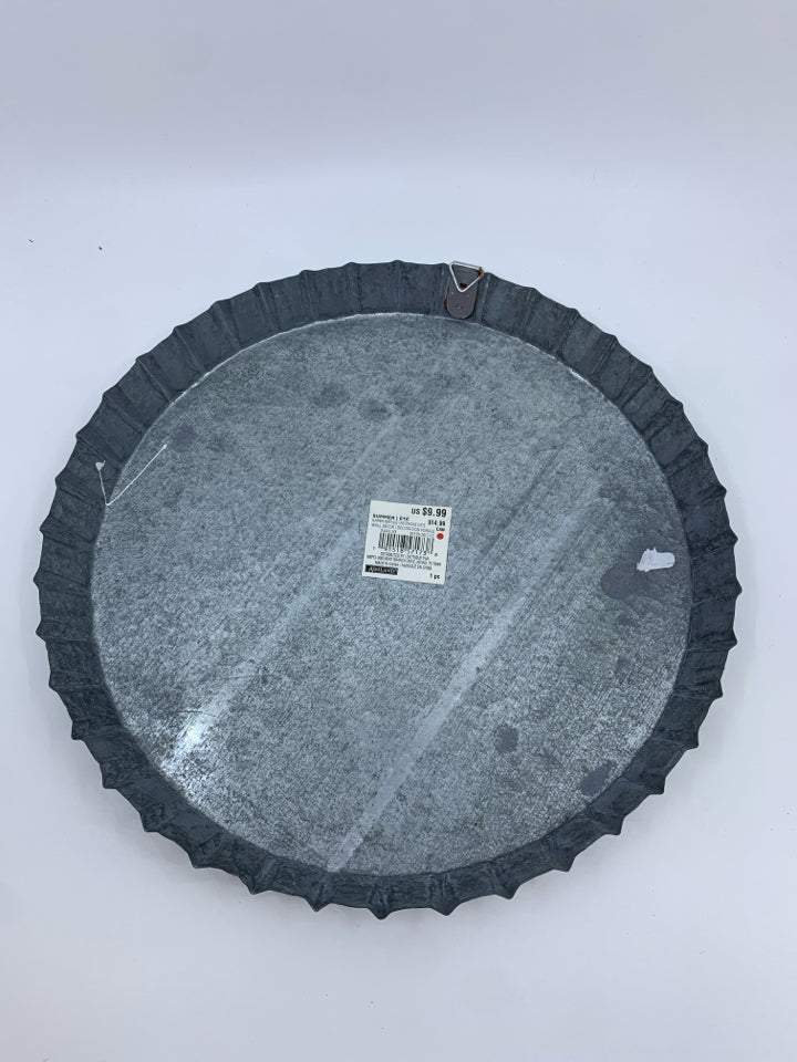BBQ BOTTLE TOP WALL ART.