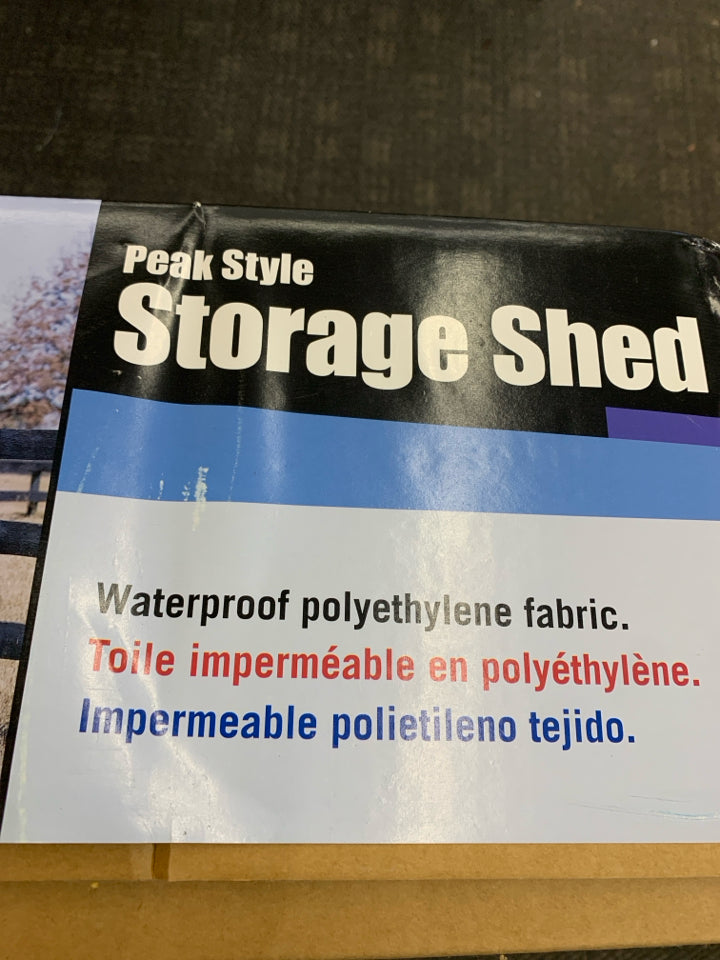 NIB PEAK STYLE STORAGE SHED GREY WATERPROOF.