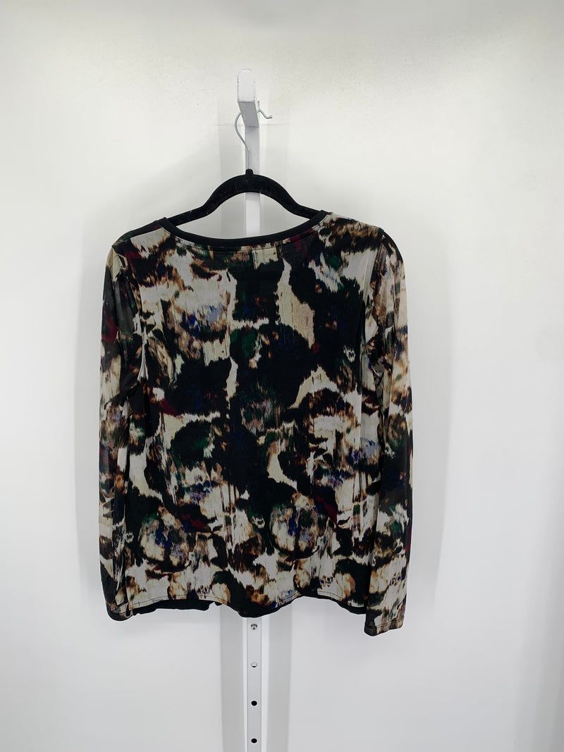 Vera Wang Size Large Misses Long Sleeve Shirt