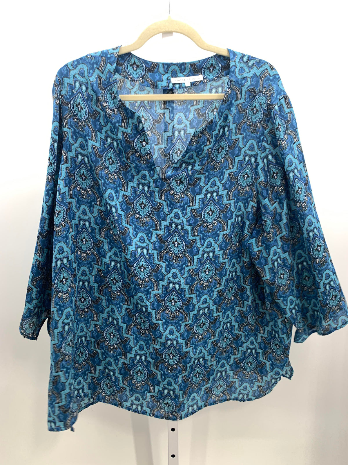 Violet & Claire Size 3X Womens 3/4 Sleeve Shirt