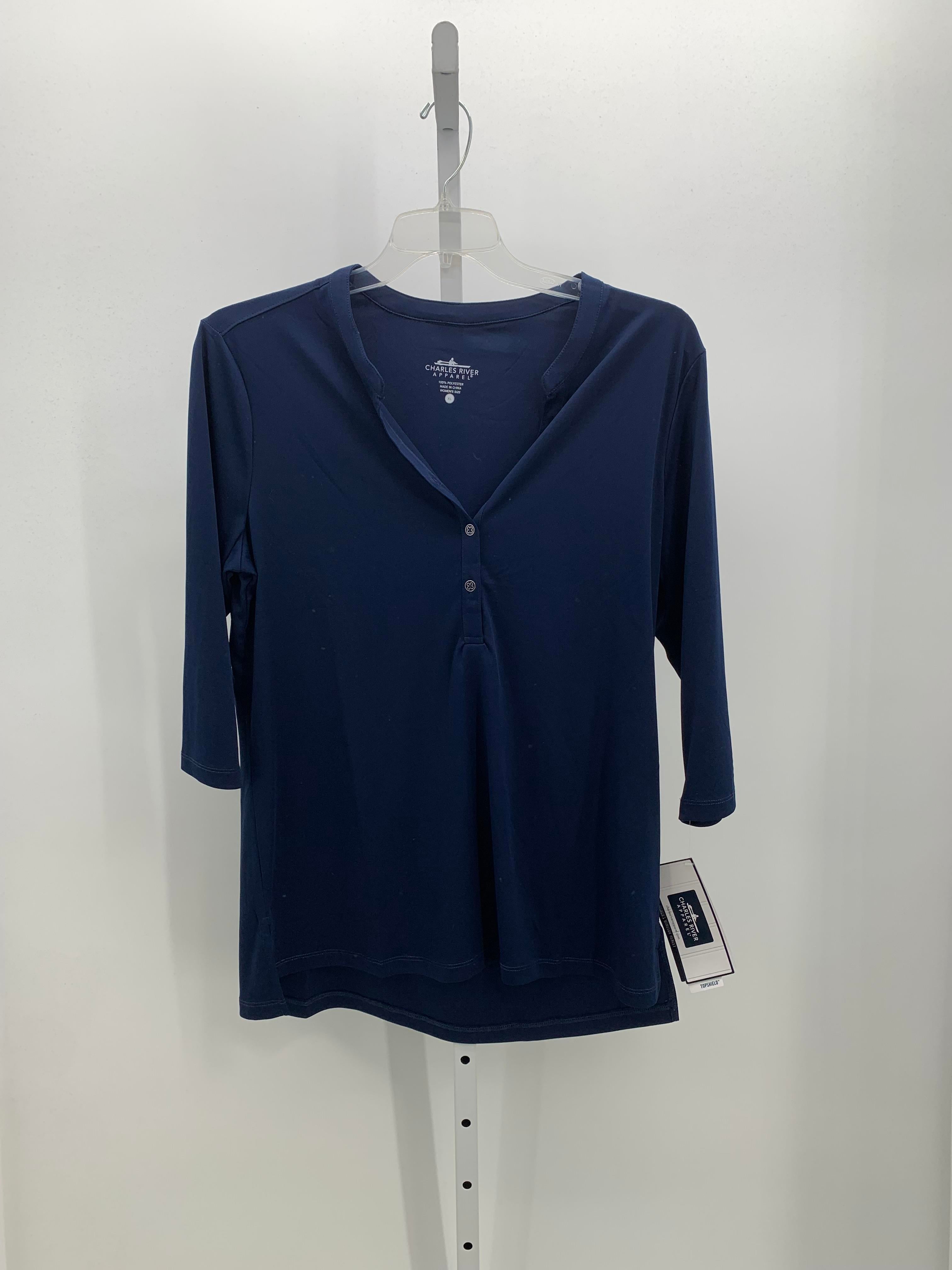 Charles River Size Extra Large Misses 3/4 Sleeve Shirt