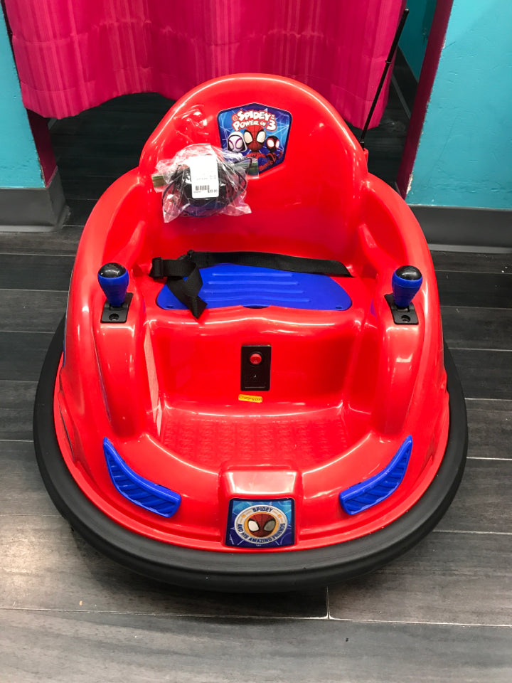 Spidey Bumper Car Ride on Toy w/ charger