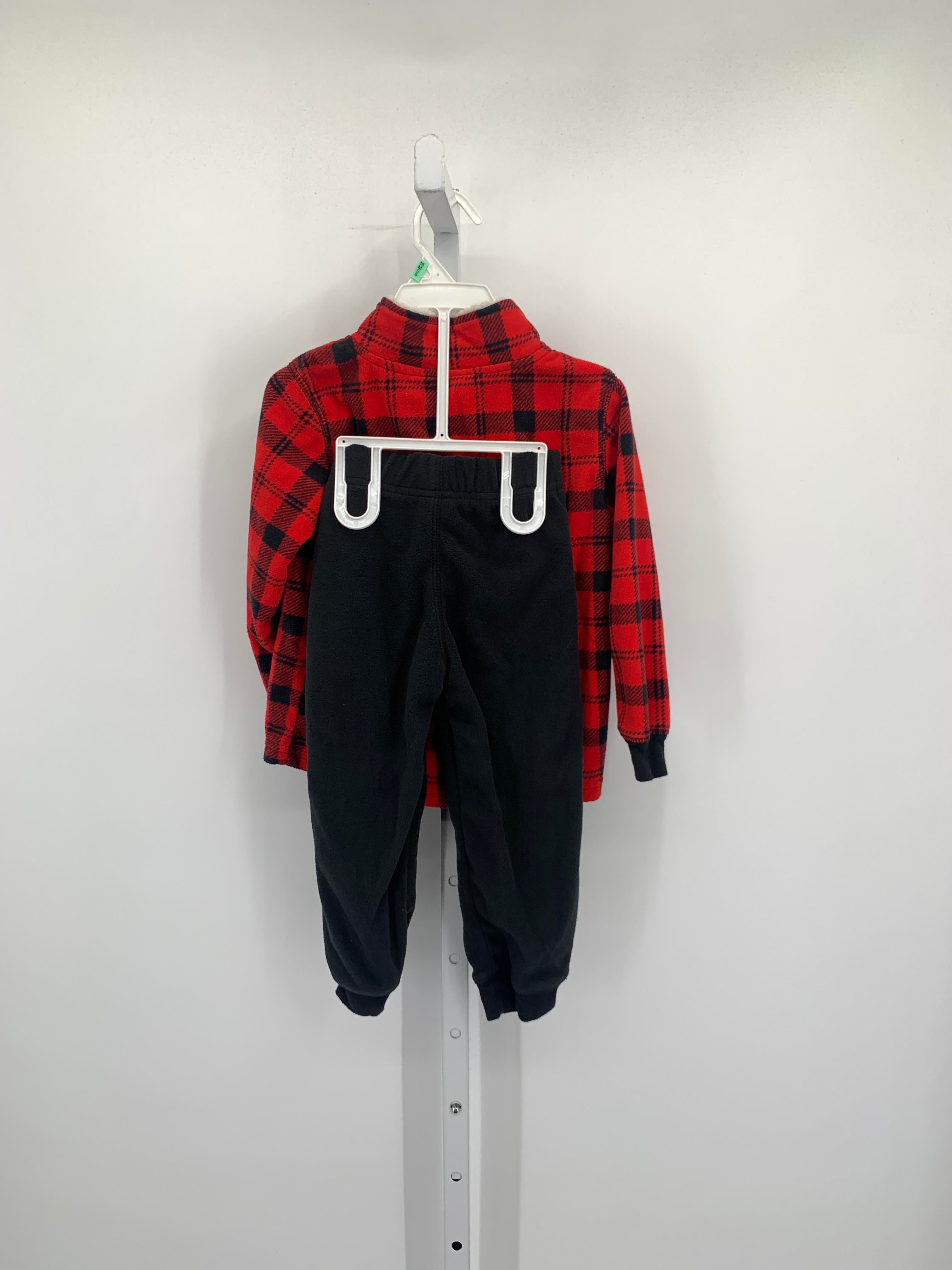 BLACK PLAID FLEECE SHIRT AND PANTS