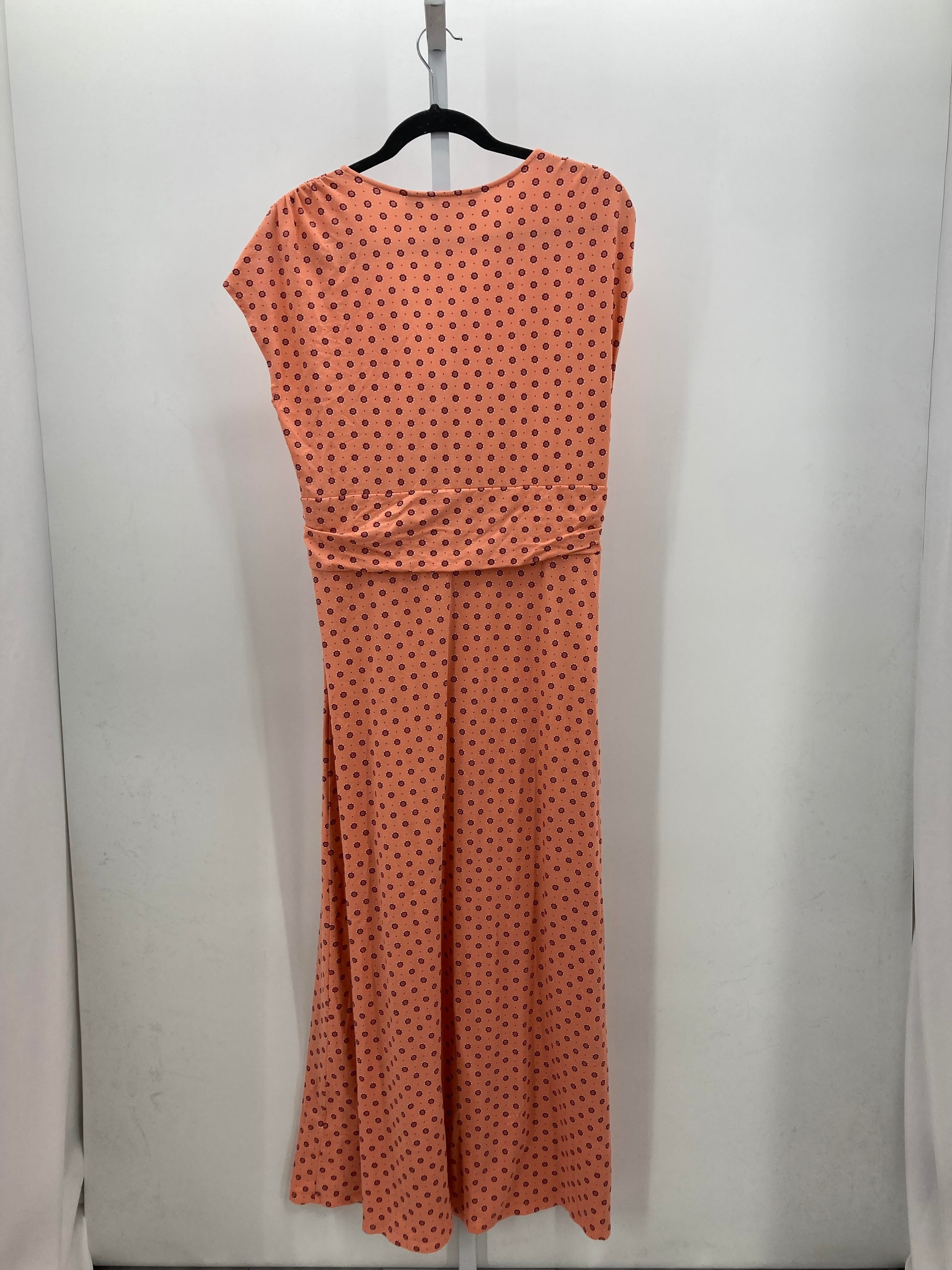 Lands End Size Large Petite Petite Short Sleeve Dress