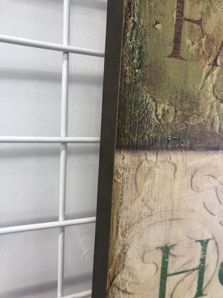 "FAITH" WALL CANVAS.