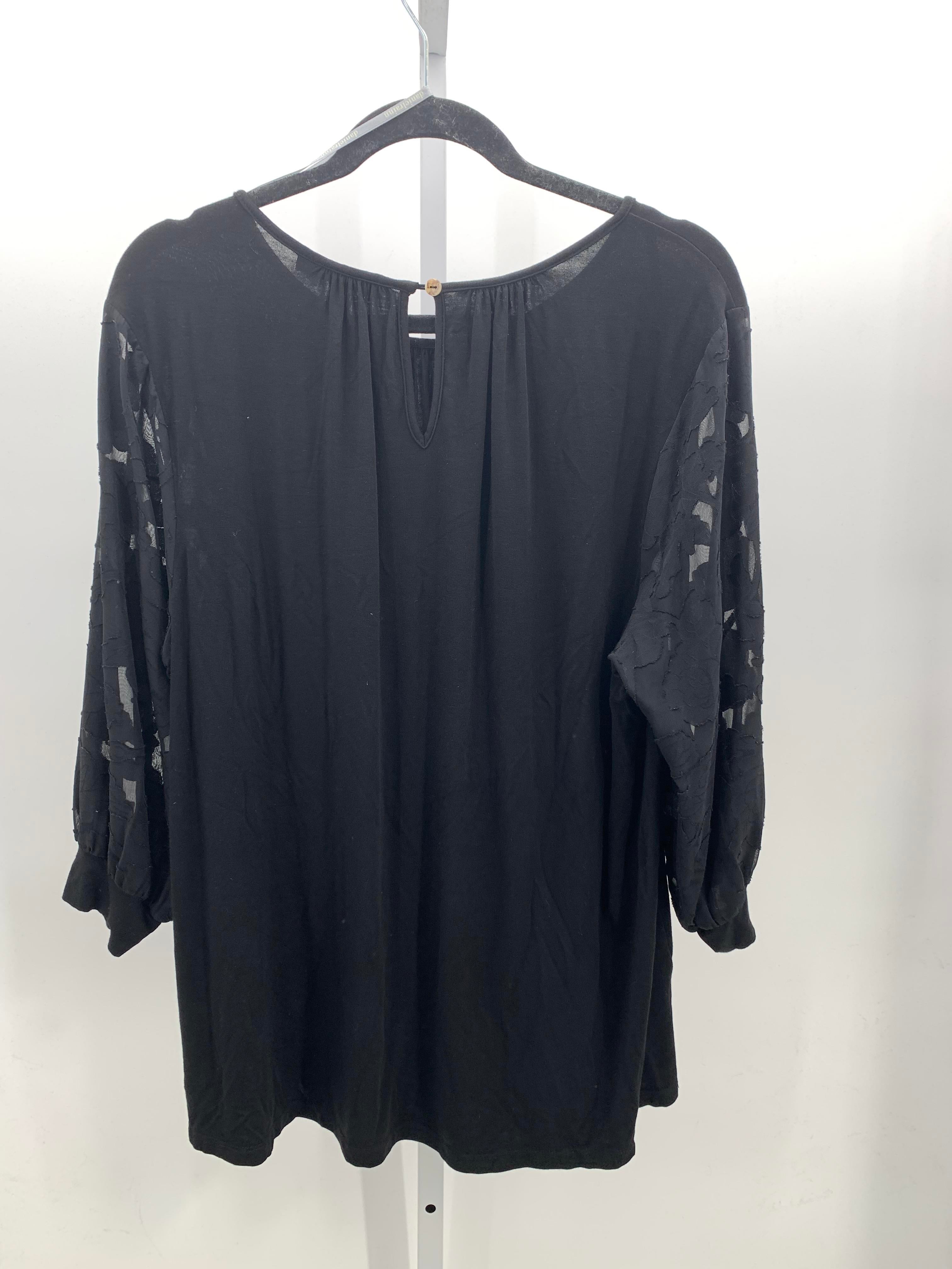 Daniel Rain Size 1X Womens 3/4 Sleeve Shirt