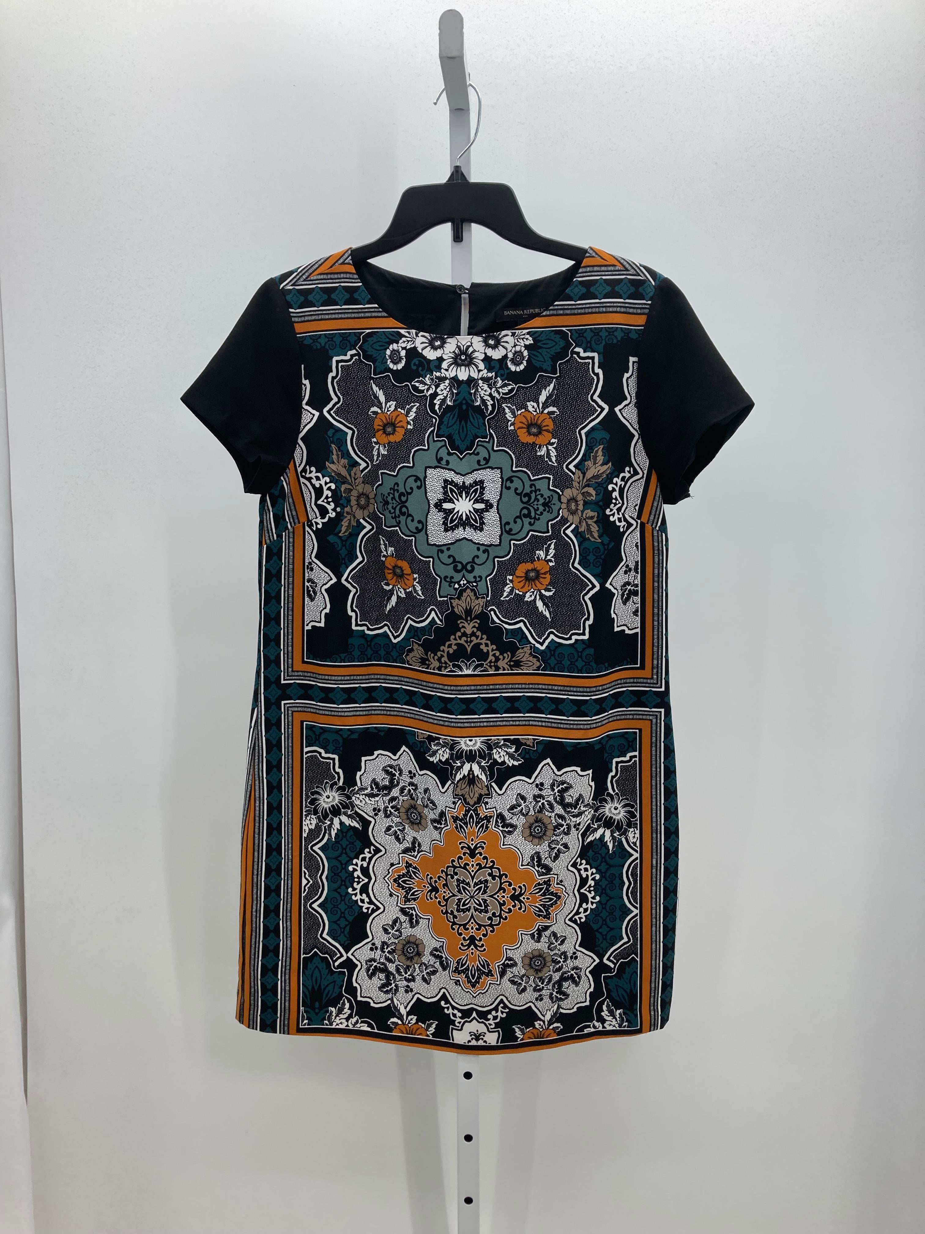 Banana Republic Size 10 Petite Petite Short Sleeve Dress