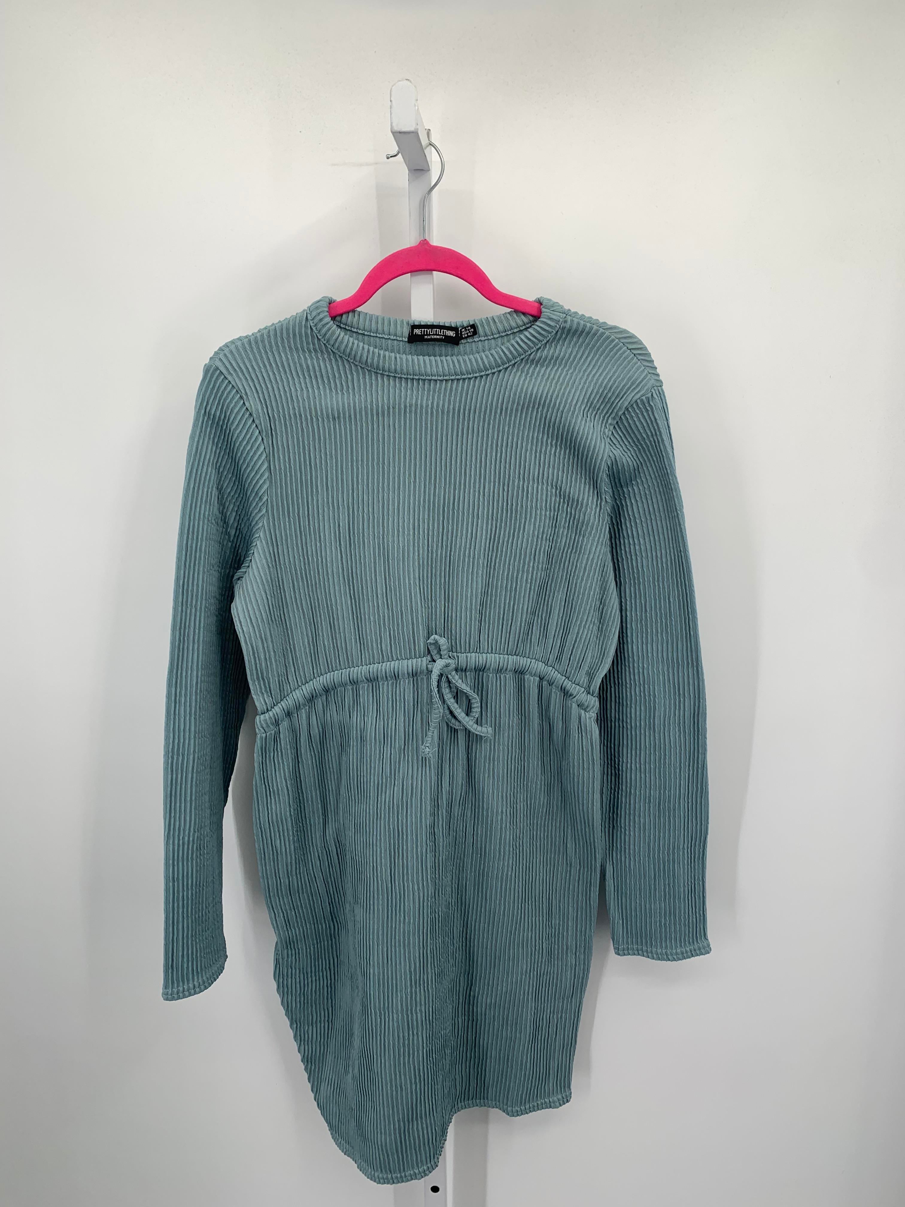 Blue Size 10 Maternity Long Sleeve Dress