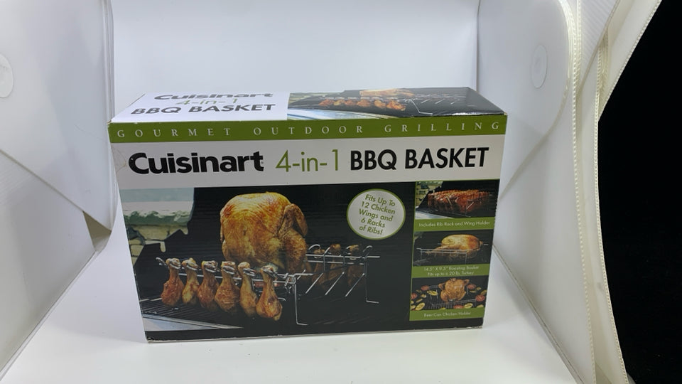 NIB 4 IN 1 BBQ BASKET.
