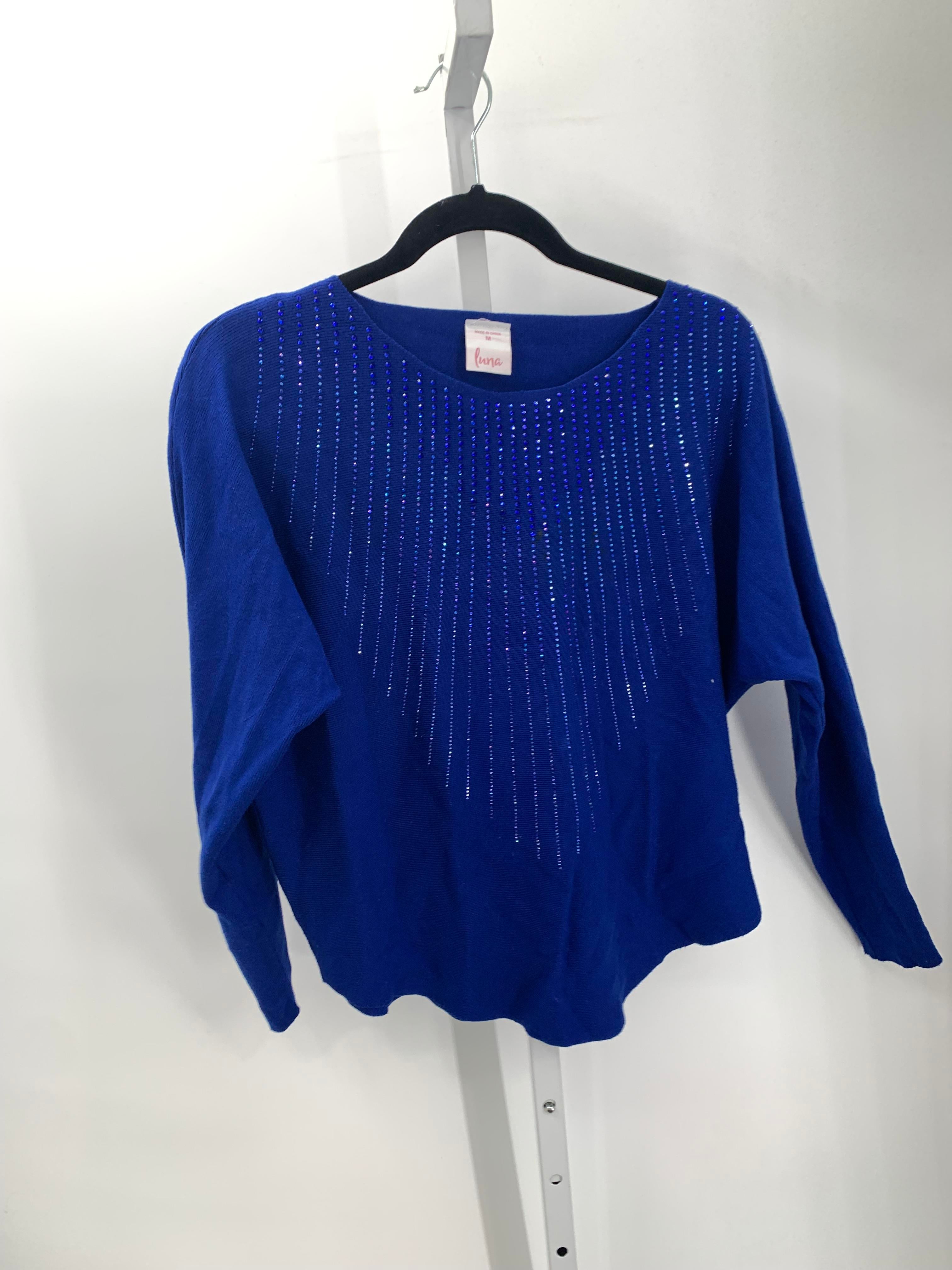Luna Size Medium Misses Long Slv Sweater