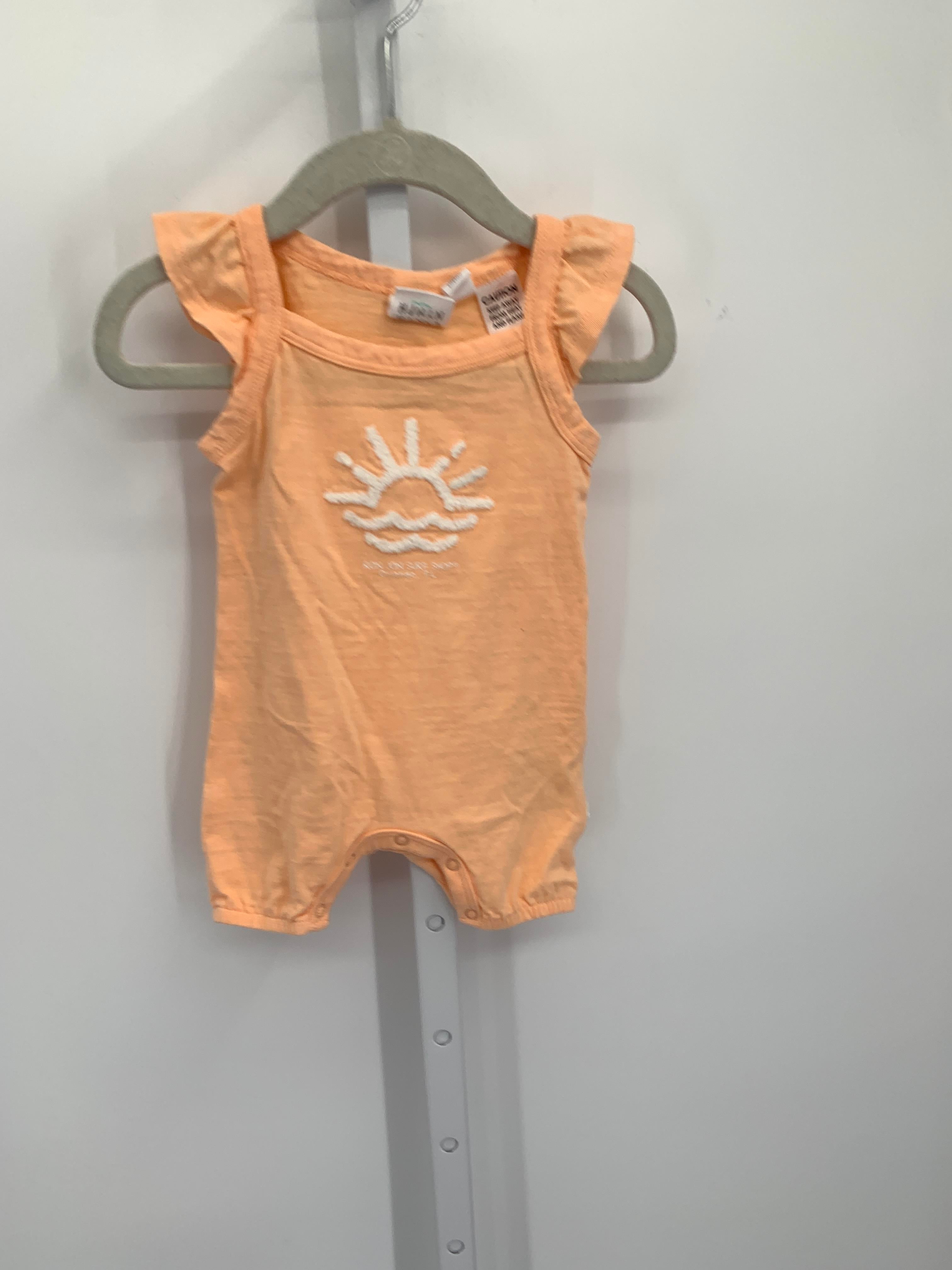 Size 0-3 months Girls Sleeveless Romper