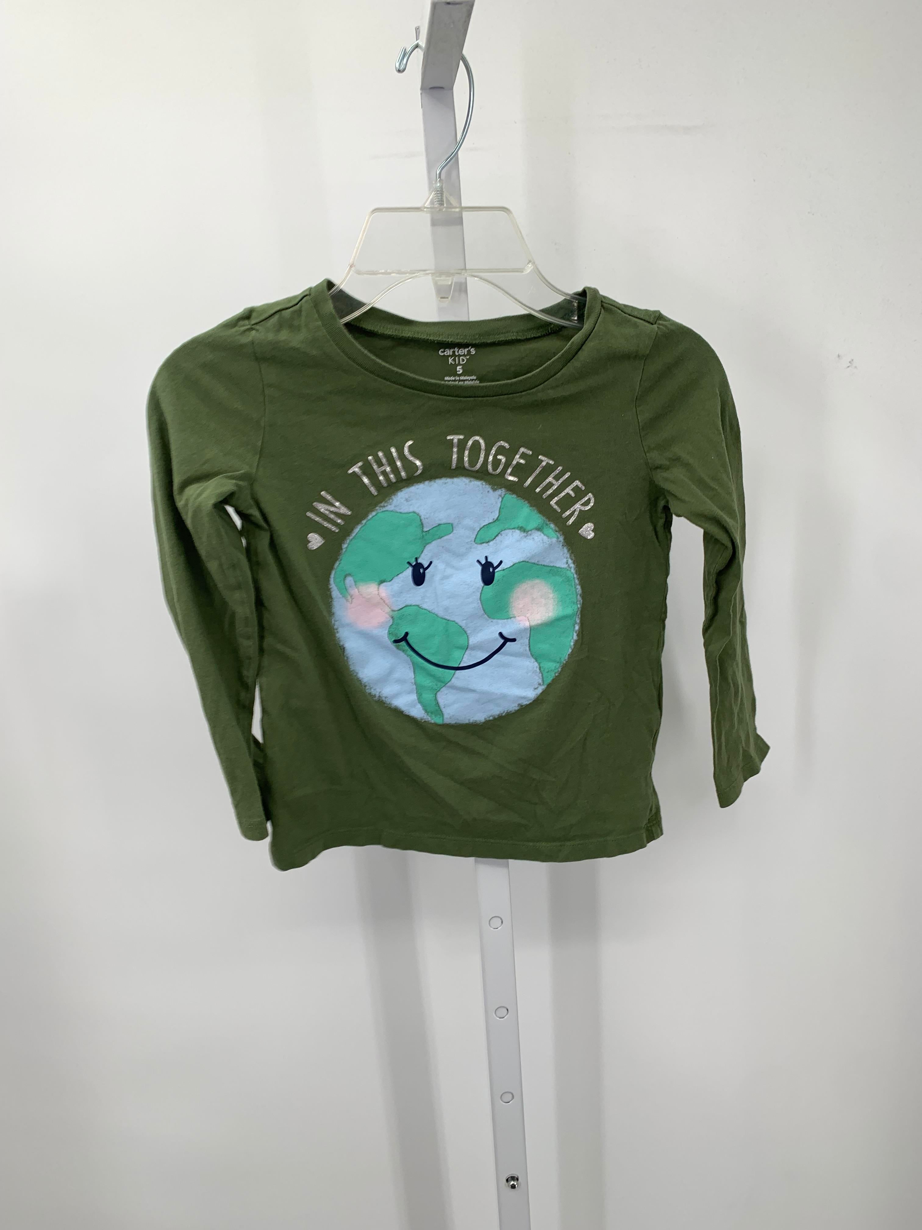 Carters Size 5 Girls Long Sleeve Shirt