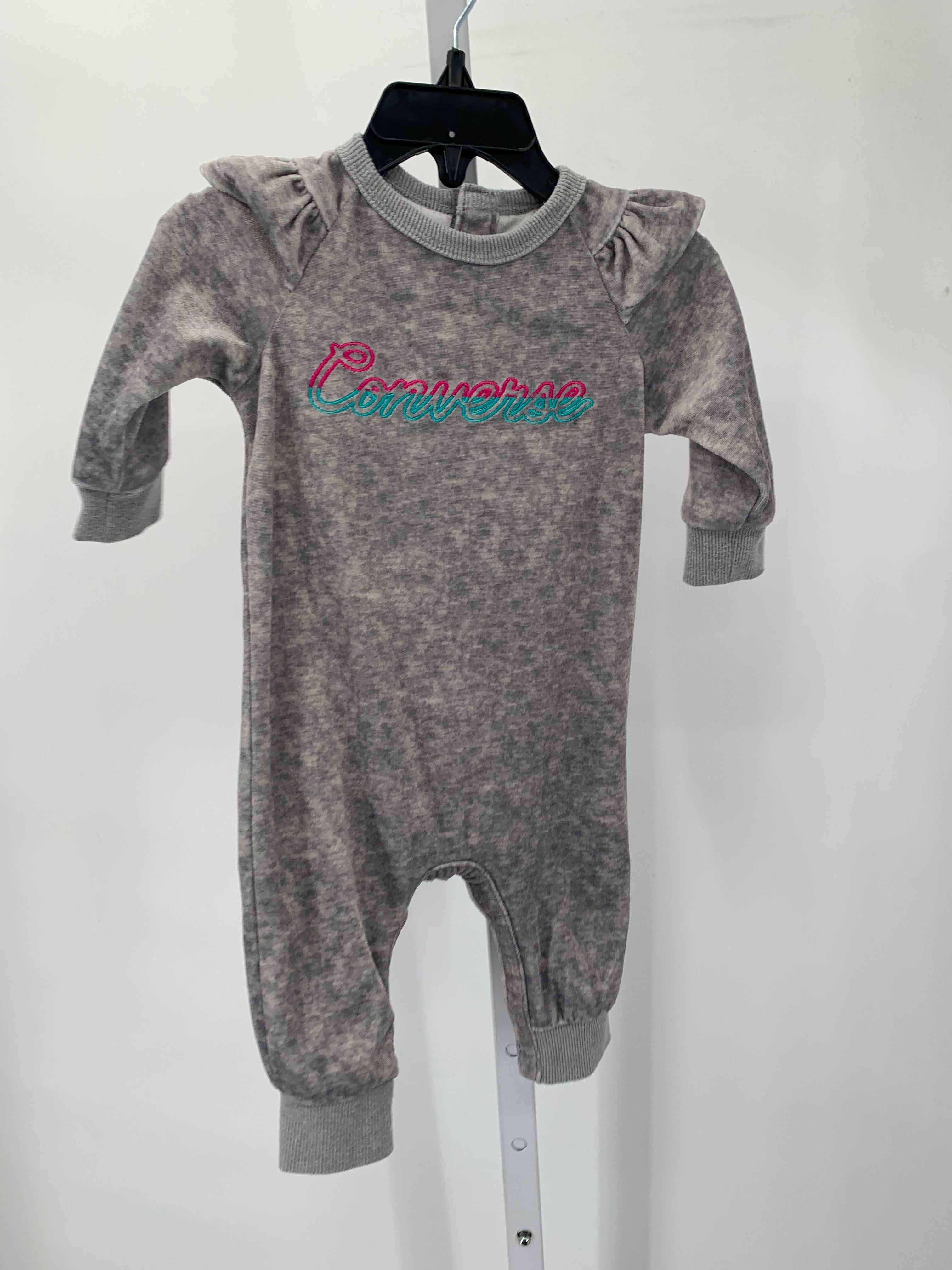 Converse Size 6 Months Girls Long Slv. Romper