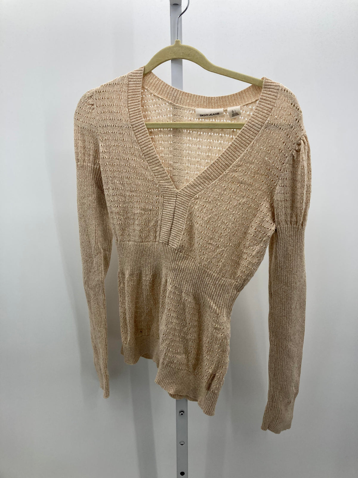 DKNY Size Large Misses Long Slv Sweater