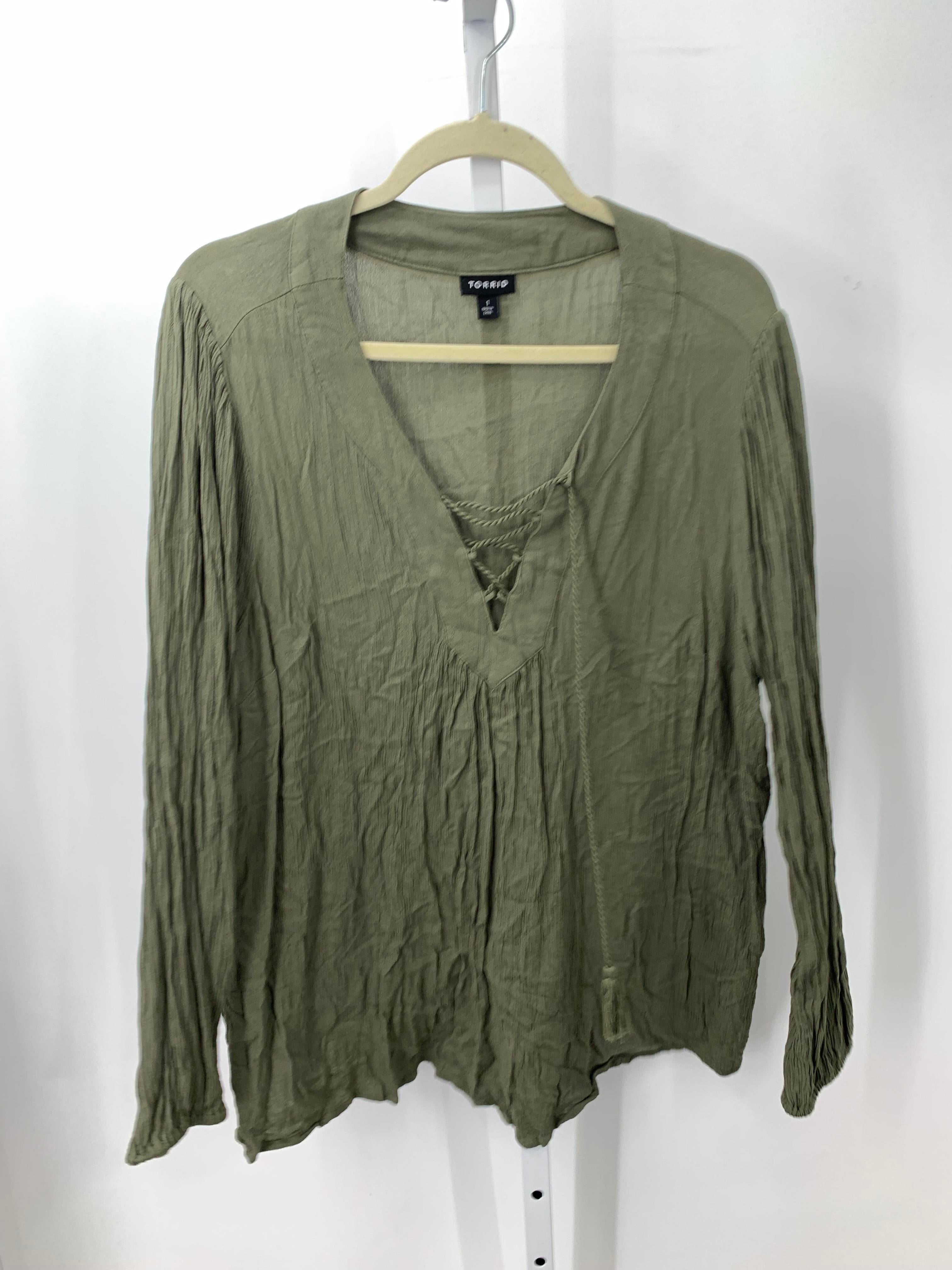 Torrid Size 1X Womens Long Sleeve Shirt