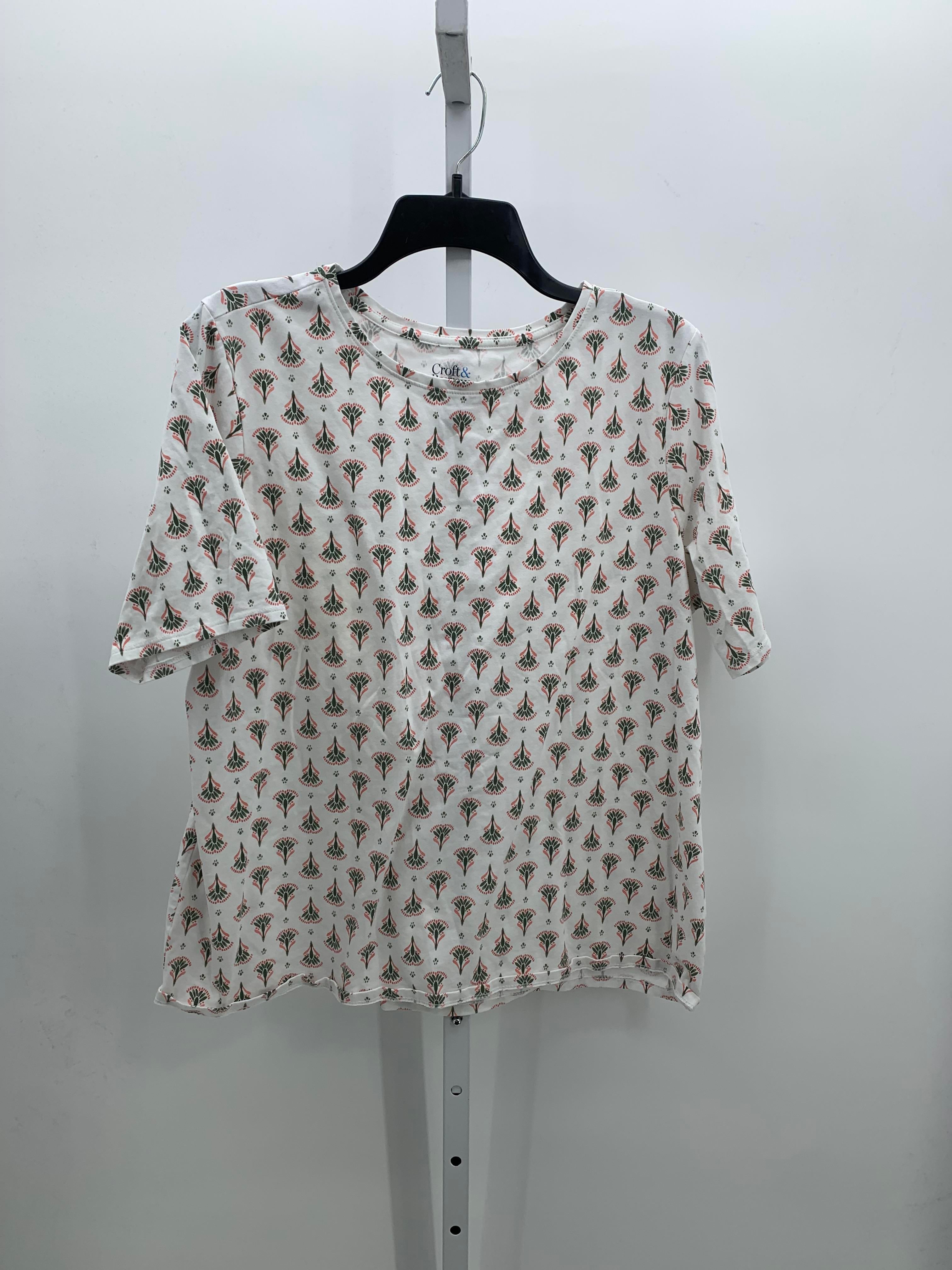Croft & Barrow Size XXL Misses Short Sleeve Shirt