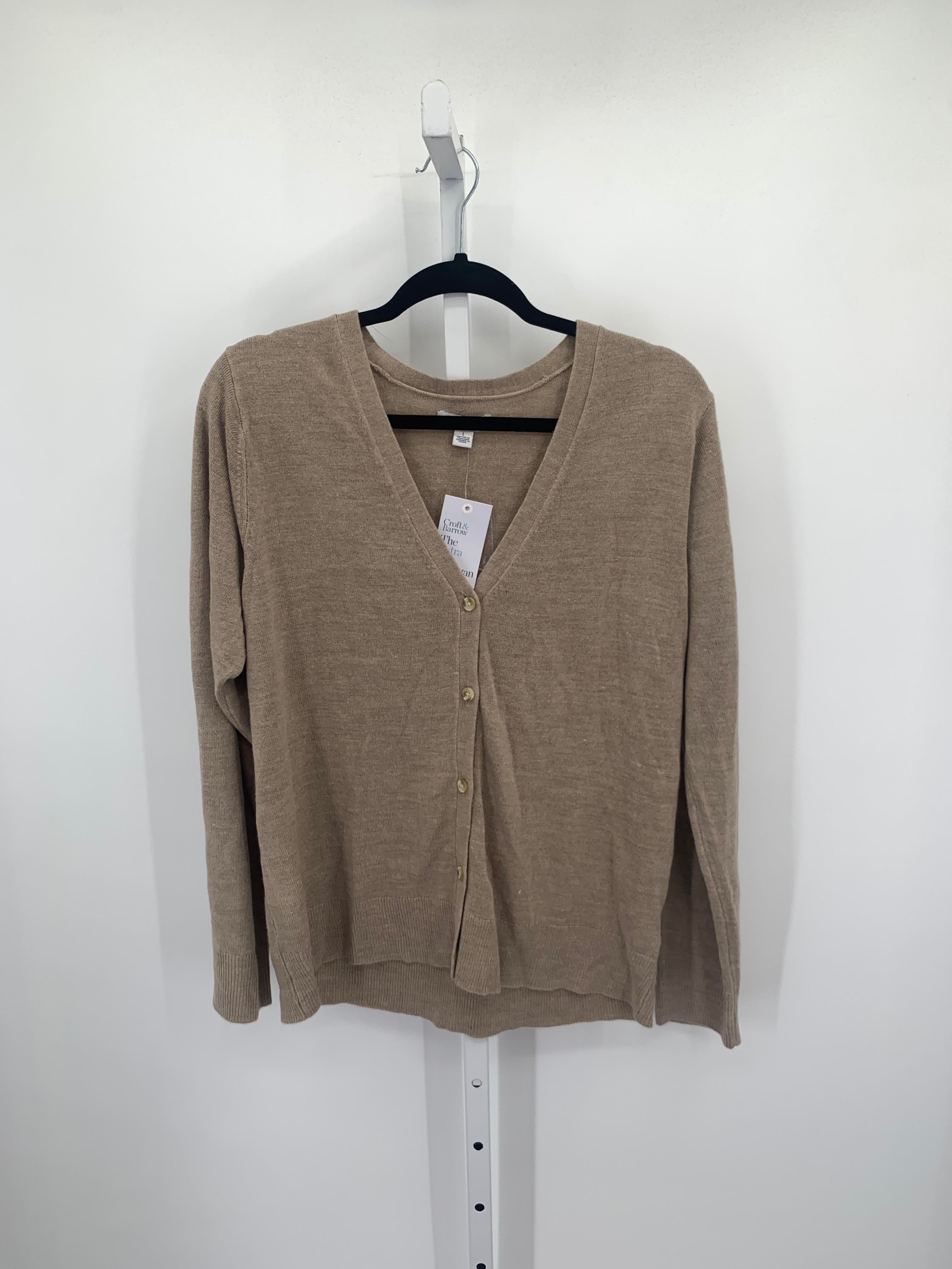 Croft & Barrow Size Large Misses Long Slv Sweater