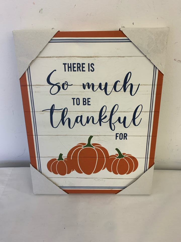 THERE IS PUMPKIN CANVAS WALL ART.