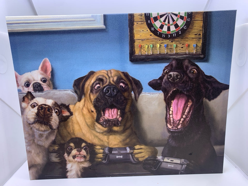 GAMING DOGS CANVAS.