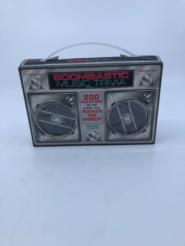 NIB BOOMBASTIC MUSIC TRIVIA.