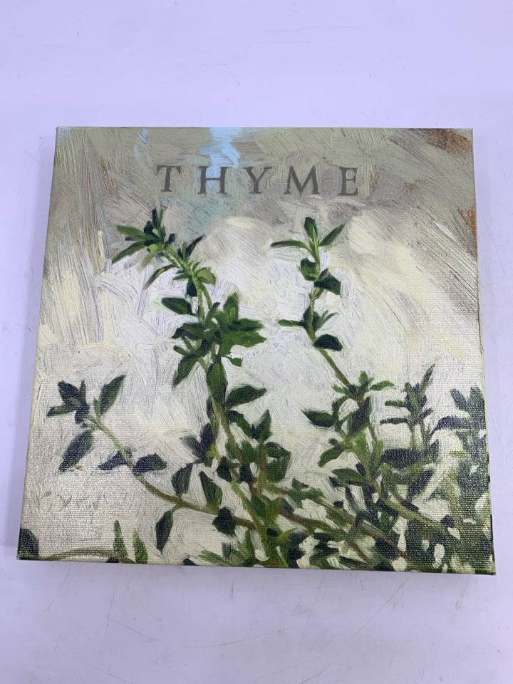 THYME PLANT WALL CANVAS.