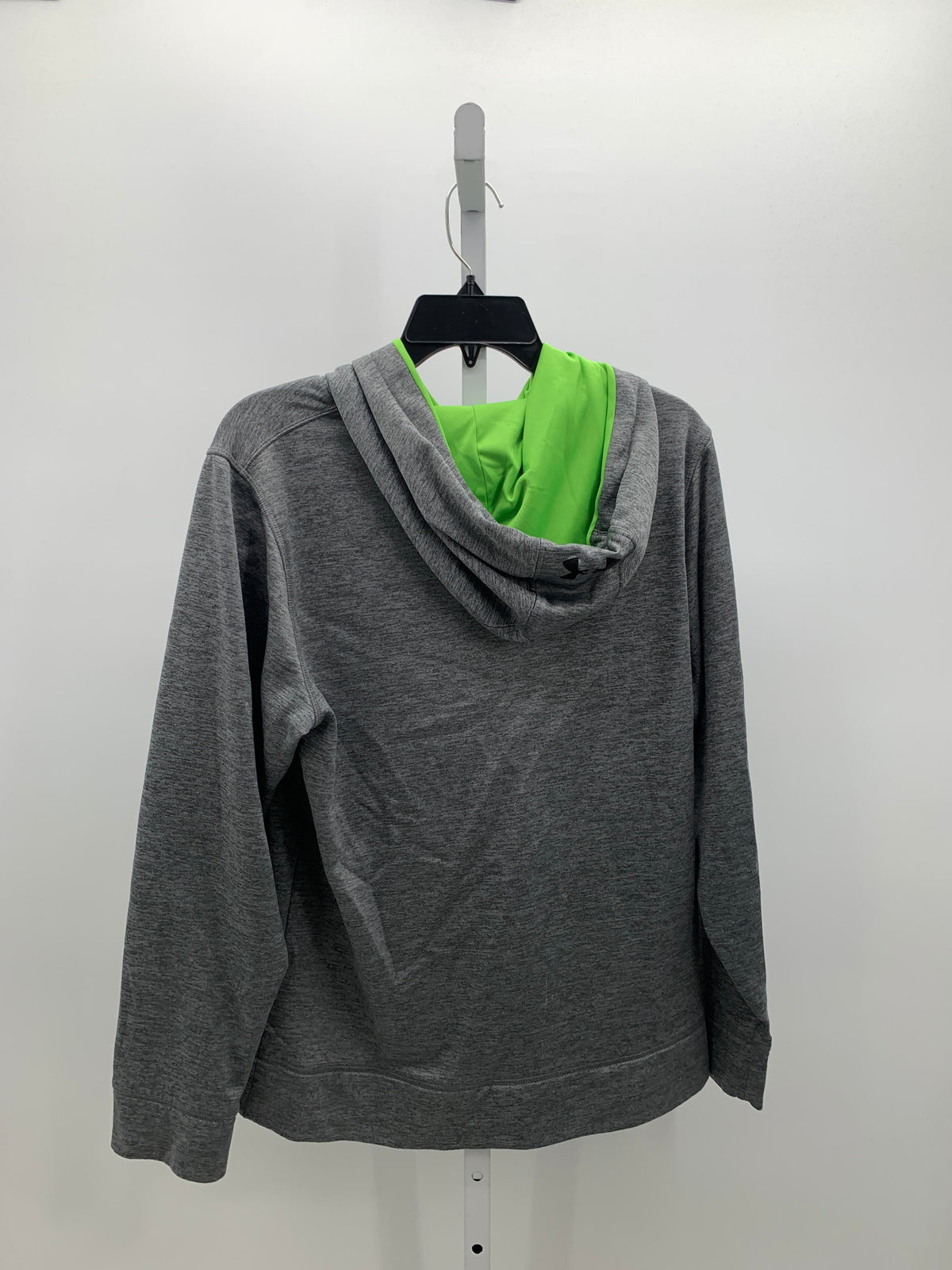 GREEN HOODED KNIT