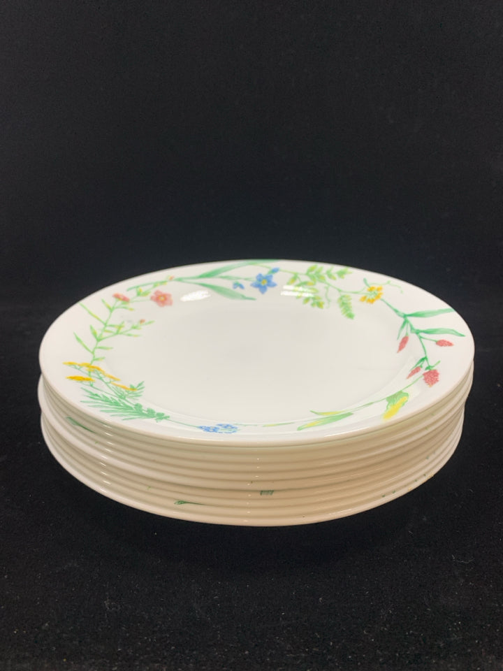 49PC "MY GARDEN" DINNER SET SERVICE FOR 10.