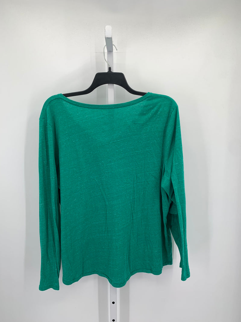 Size 2X Womens Long Sleeve Shirt