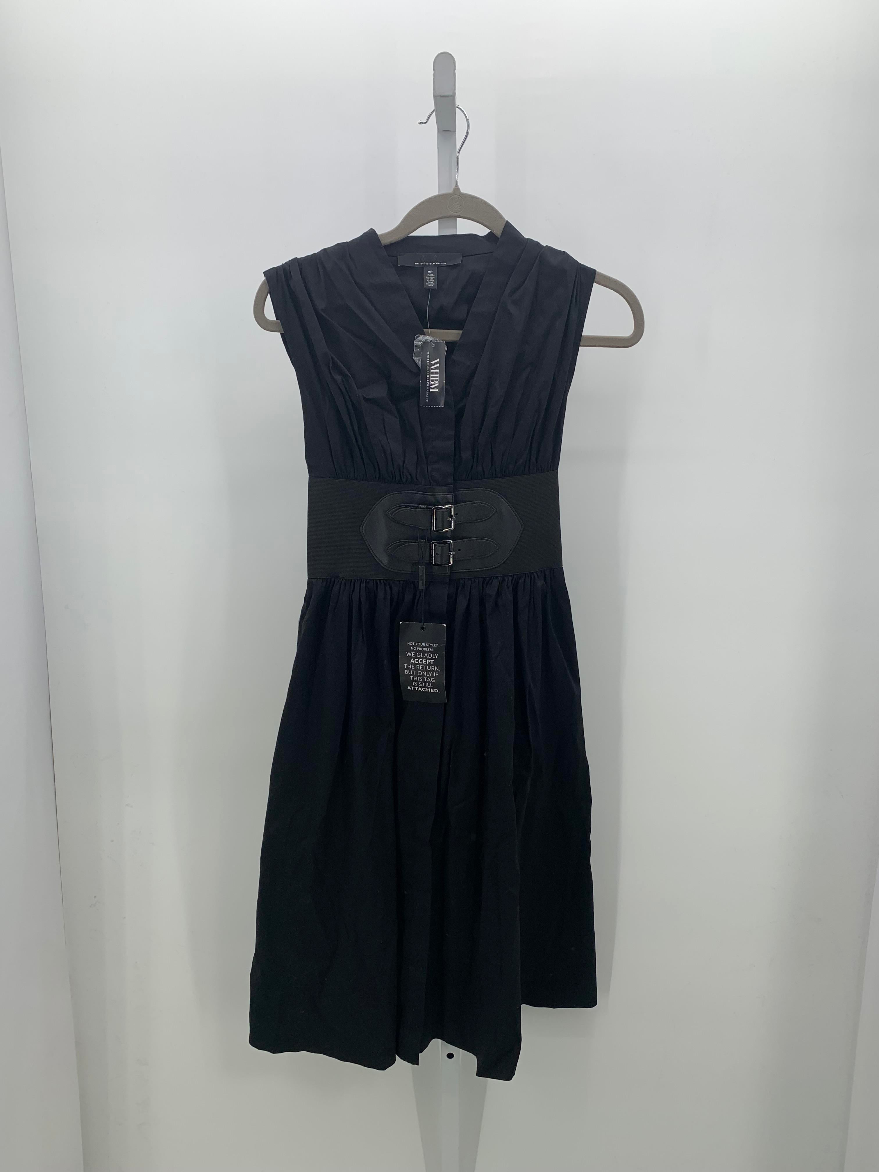 White House Black Size 0 Petite Petite Sleeveless Dress