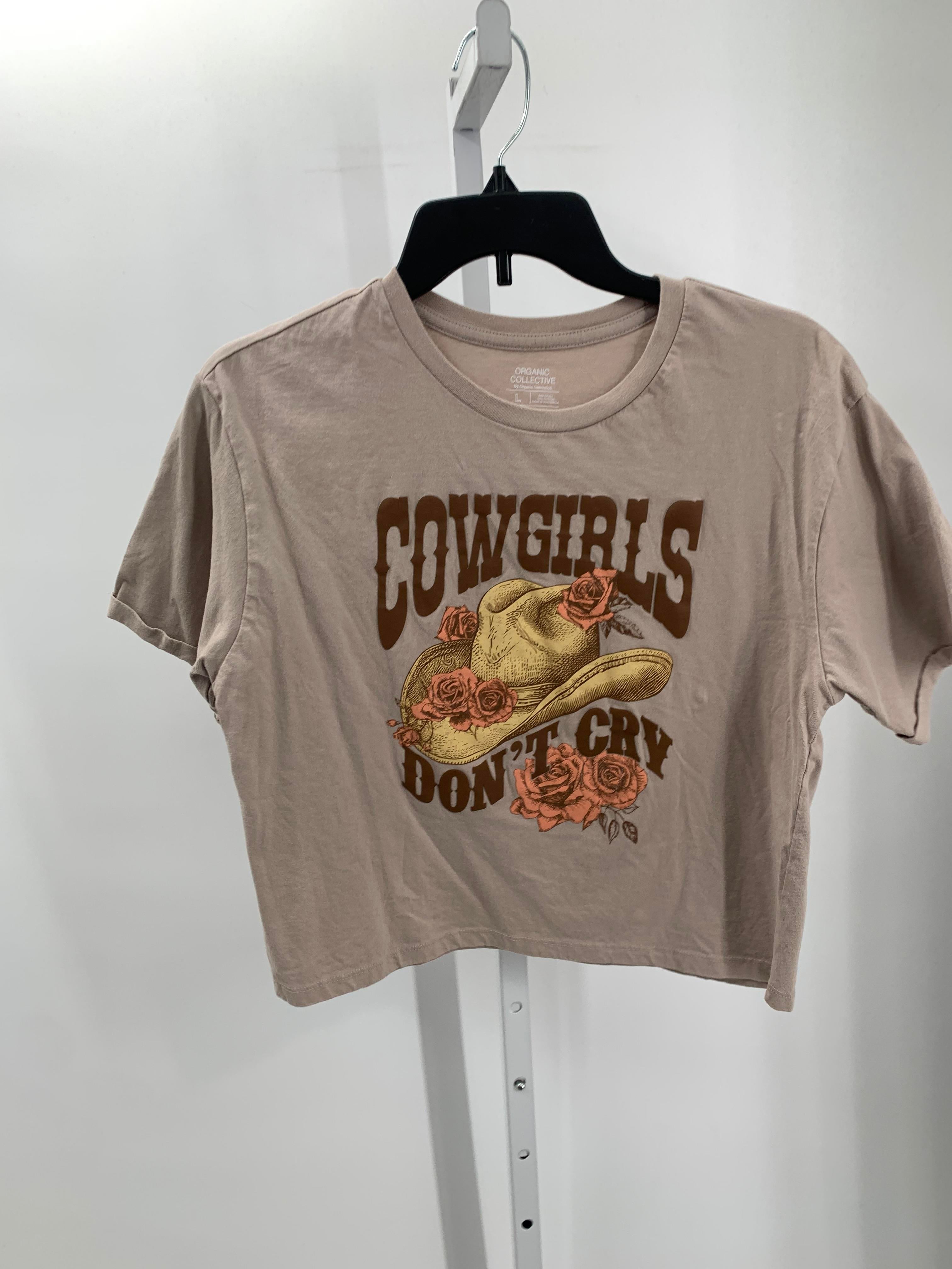 Size Large Juniors Short Sleeve Shirt