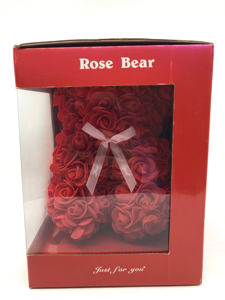 NIB RED ROSE BEAR.